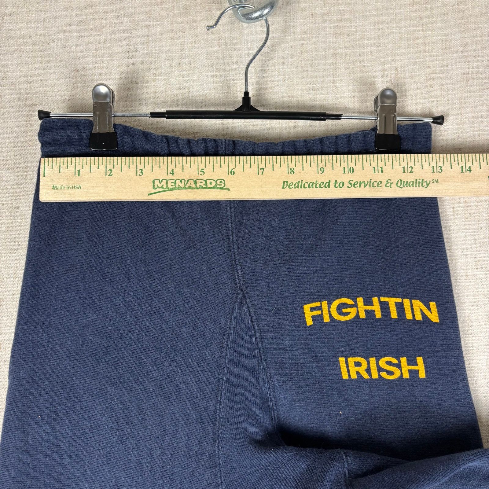 Champion VTG Champion 80s Notre Dame Small Reverse Weave Sweatpants Size US 26 / EU 42 - 8 Thumbnail