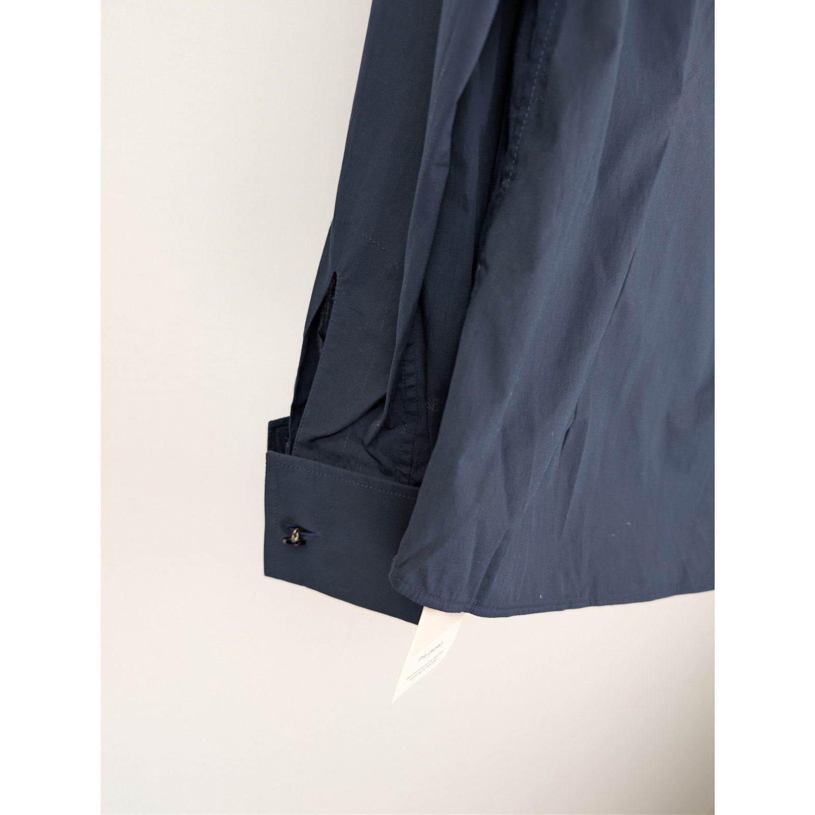 Brunello Cucinelli o1rshd1 CC20 Tuxedo shirt with pleating for Man in Navy Blue Size US M / EU 48-50 / 2 - 14 Thumbnail