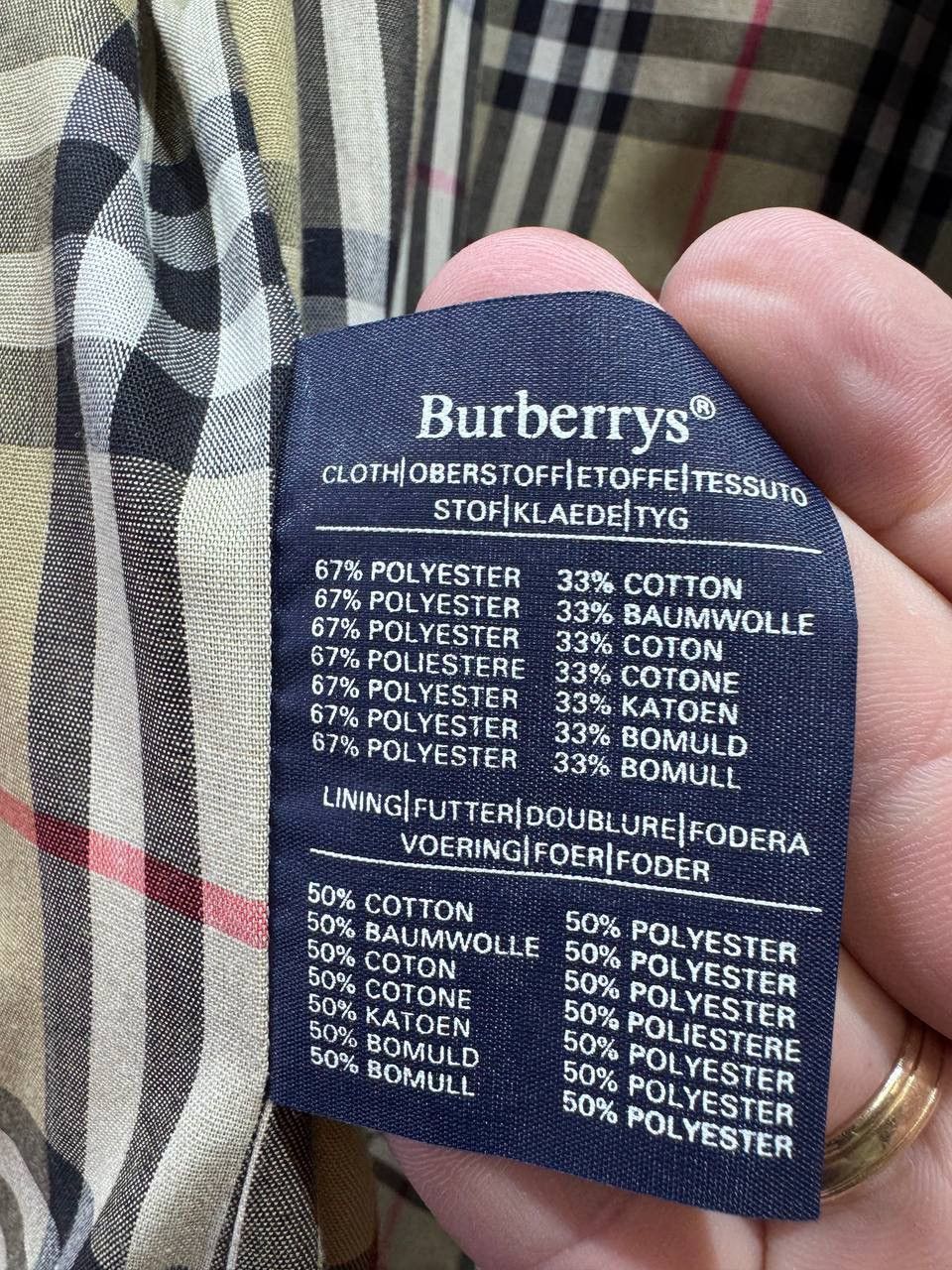Burberry Burberrys London Trench Coat Beige Nova Check Lined Belted Size US L / EU 52-54 / 3 - 18 Thumbnail