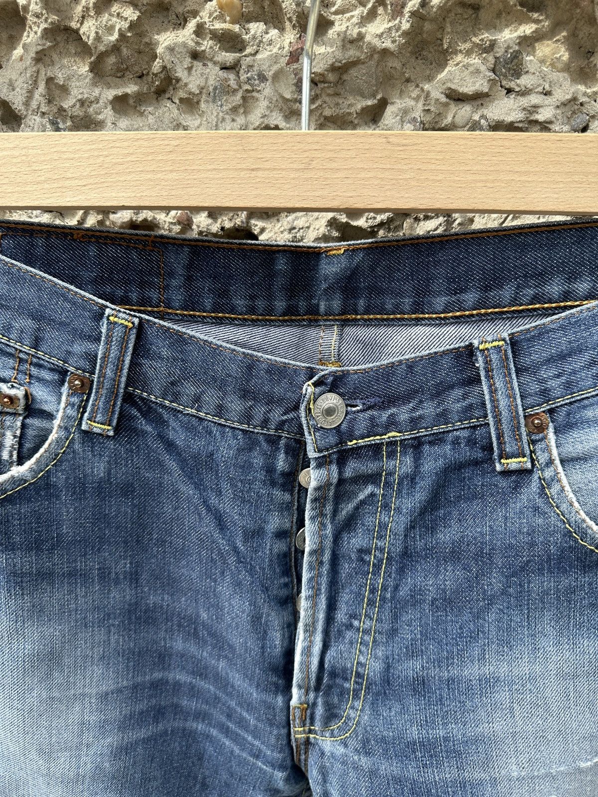 Levi's × Vintage Vintage 2000s Levis 501 acid washed 34x36 denim Size US 34 / EU 50 - 3 Thumbnail
