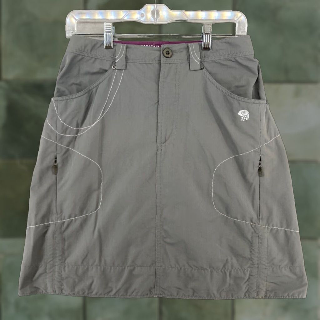 Mountain Hardwear Mountain Hardwear Women's Athletic Skirt 4 Gray Stretch Outdoor Hiking Size 27" / US 4 / IT 40 - 1 Thumbnail