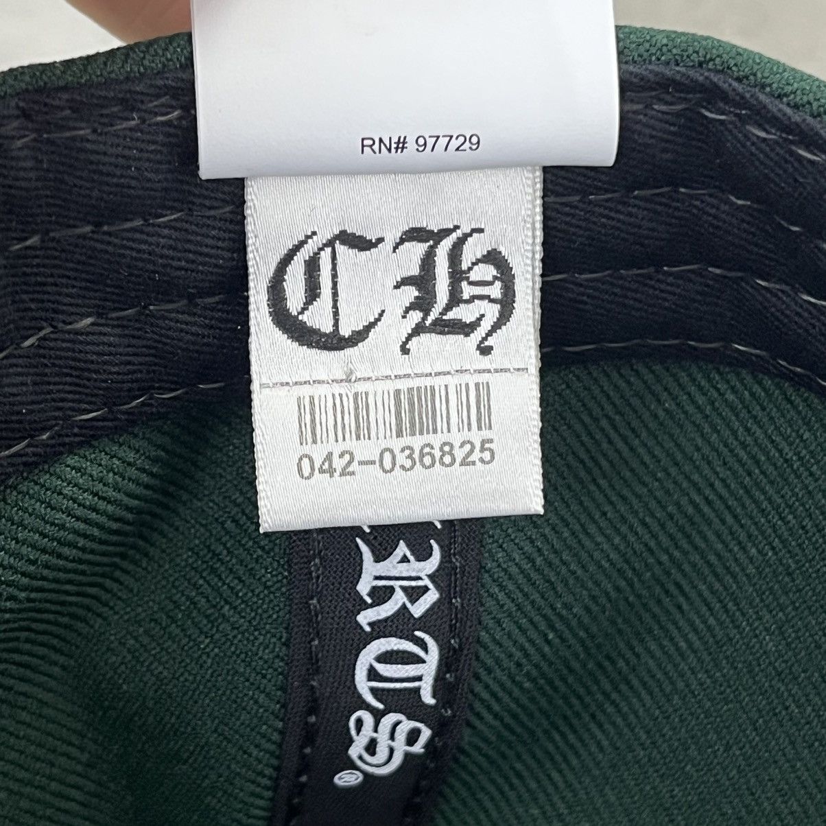 Chrome Hearts Chrome Hearts ESSENTIALS LA BASEBALL CAP Forest Green Size ONE SIZE - 10 Thumbnail