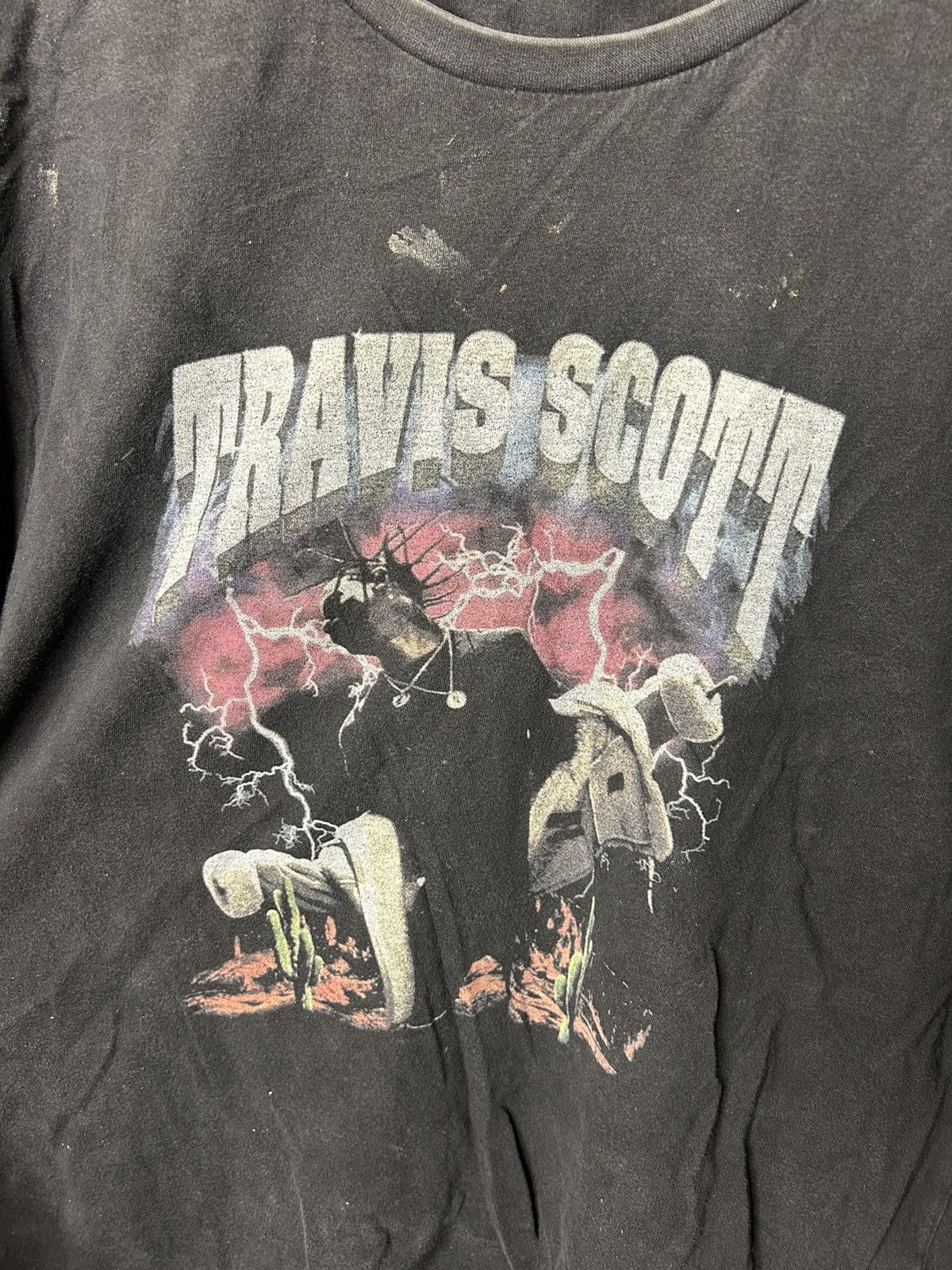 Band Tees × Travis Scott × Vintage Travis Scott 2015 Tour T-Shirt Astroworld Style Vintage Size US L / EU 52-54 / 3 - 2 Thumbnail
