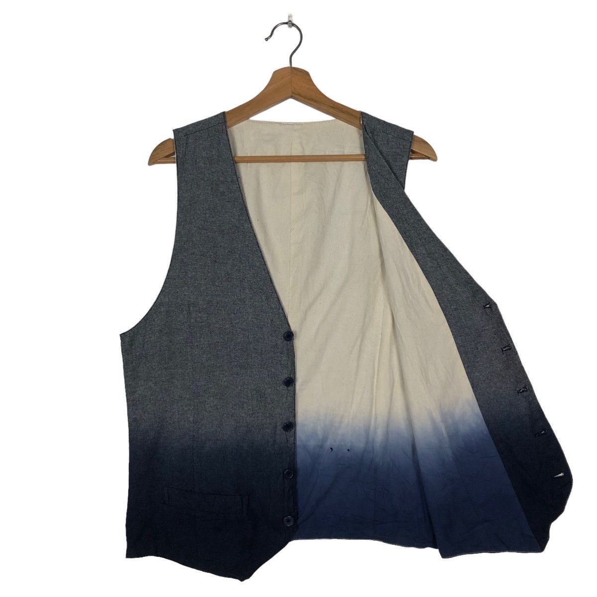 Japanese Brand 🔥2 Tones Vest Color Mix Semantic Design Issey Miyake Japan Size US L / EU 52-54 / 3 - 9 Thumbnail