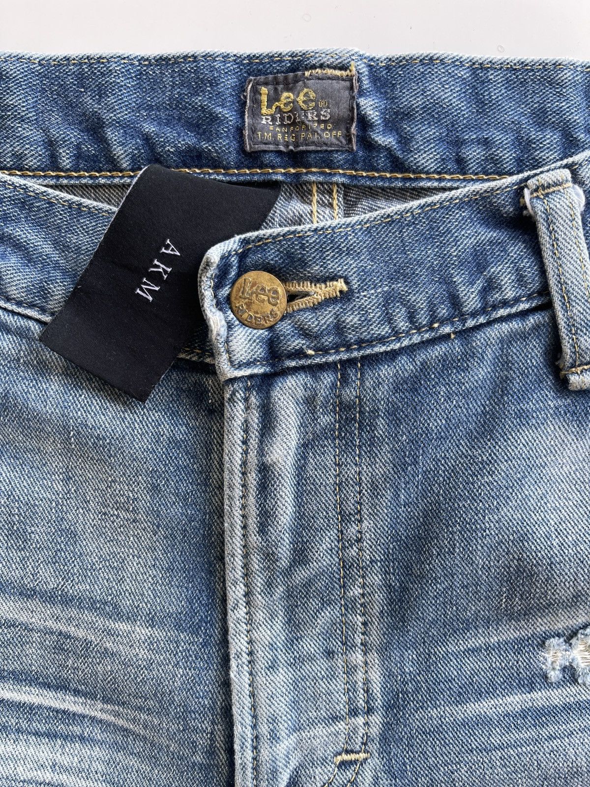 Lee LEE x AKM Patchwork Distressed Denim Size US 32 / EU 48 - 15 Thumbnail