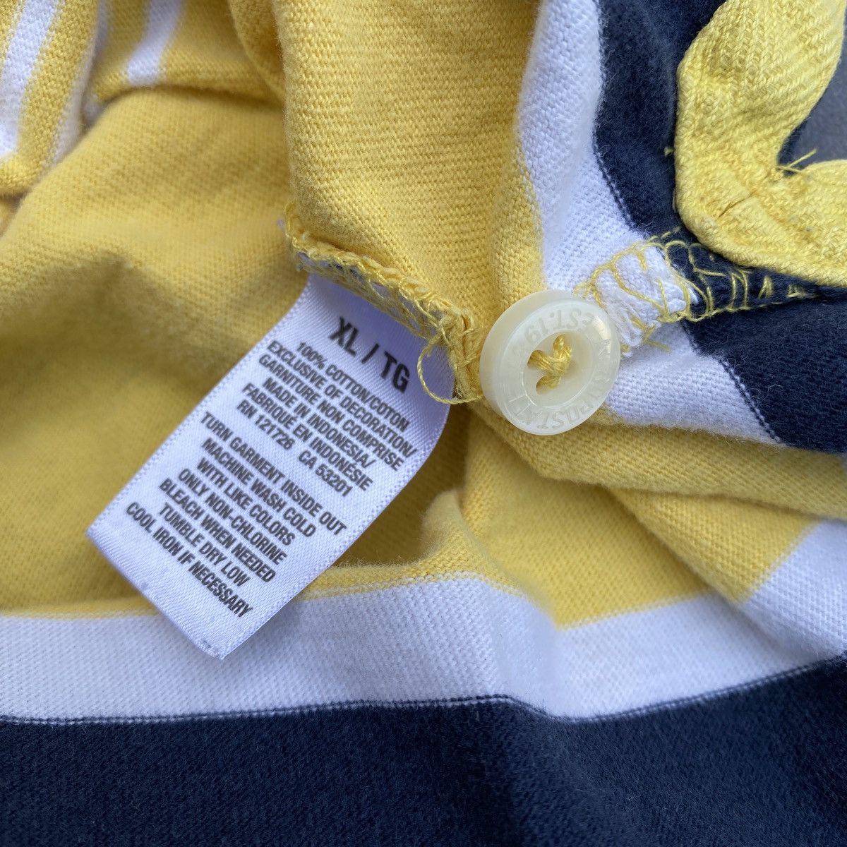 Aeropostale Aeropostale Shirt Size XL Striped Polo Short Sleeve A87 Y2K Size US XL / EU 56 / 4 - 6 Thumbnail