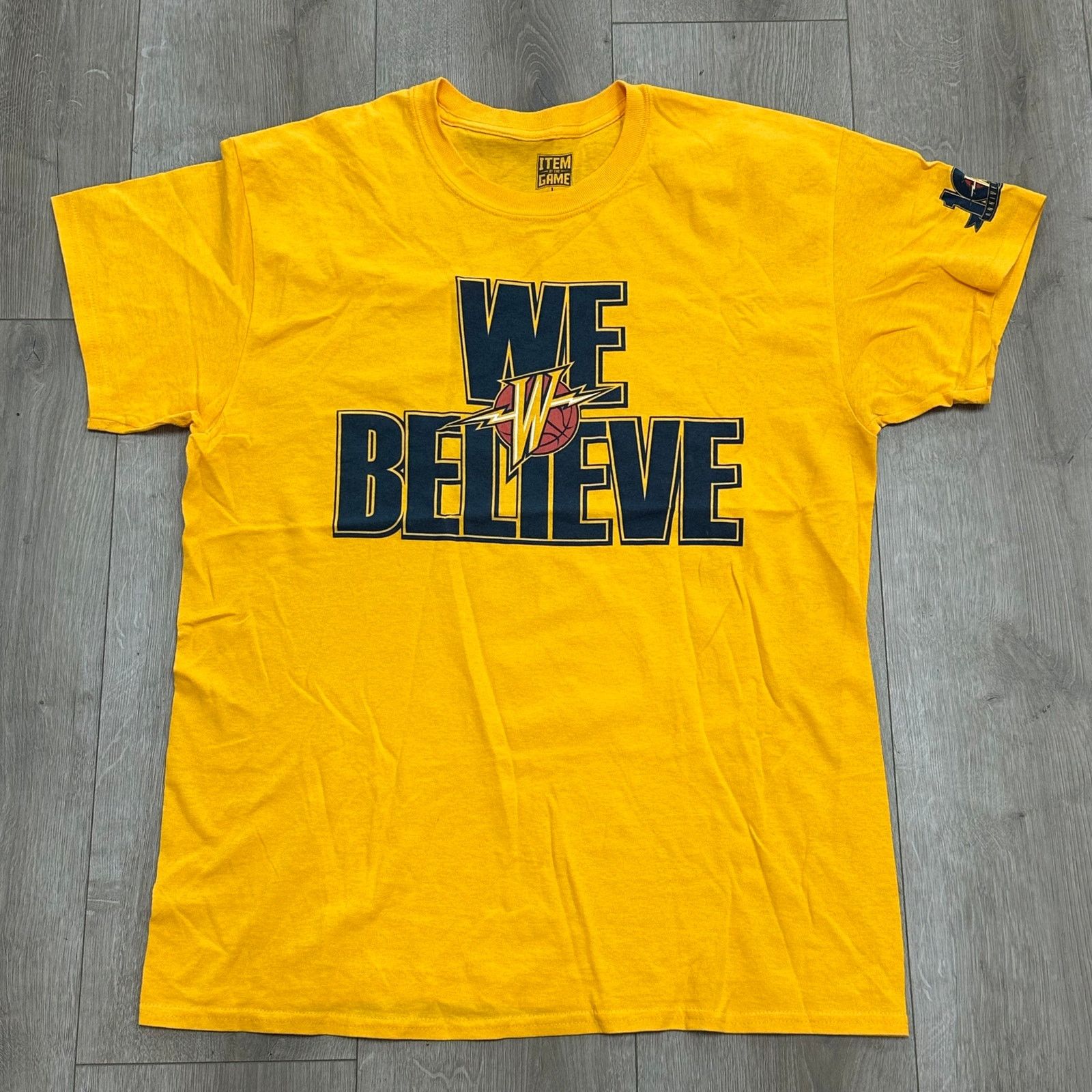 NBA Golden State Warriors We Believe Tee T Shirt Gold Size Large Size US L / EU 52-54 / 3 - 1 Thumbnail