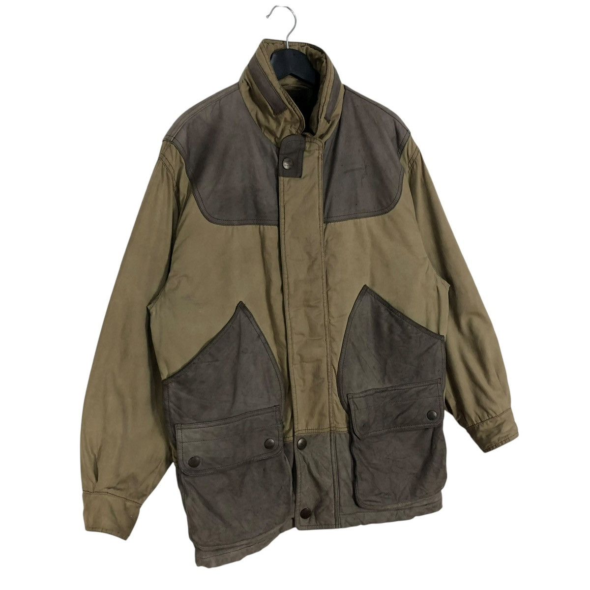 Henry Cotton's Vintage Henry Cottons Rugged Suede Jacket Hoodie Italy Size US L / EU 52-54 / 3 - 2 Thumbnail