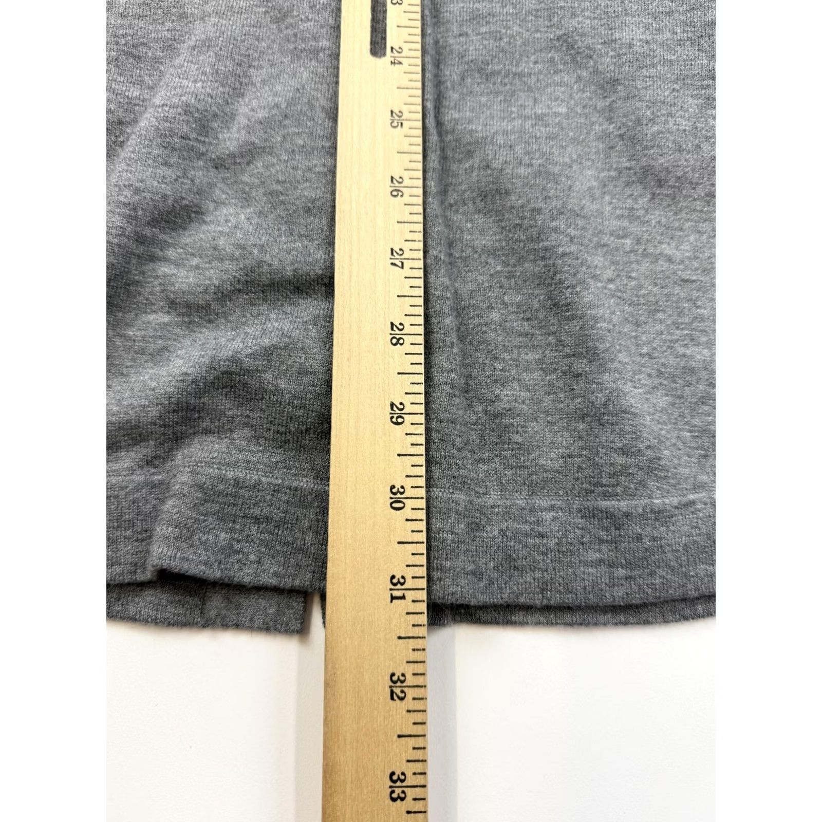 J. Jill J. Jill Cardigan Sweater Womens Large Gray Longline Open Front Pockets Knit Size L / US 10 / IT 46 - 6 Thumbnail