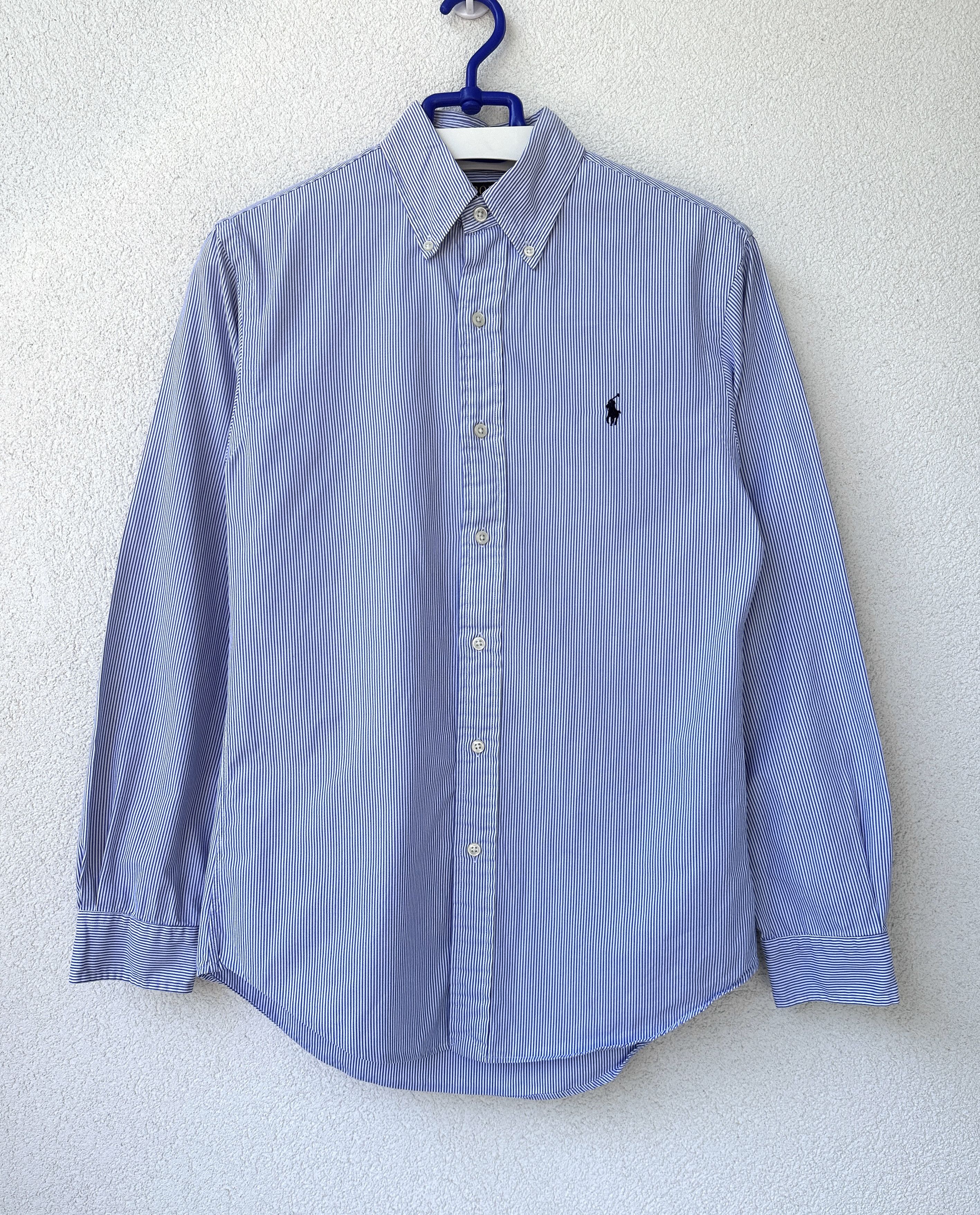 Ralph Lauren Ralph Lauren oxford elegant white-blue striped shirt Size US S / EU 44-46 / 1 - 1 Thumbnail
