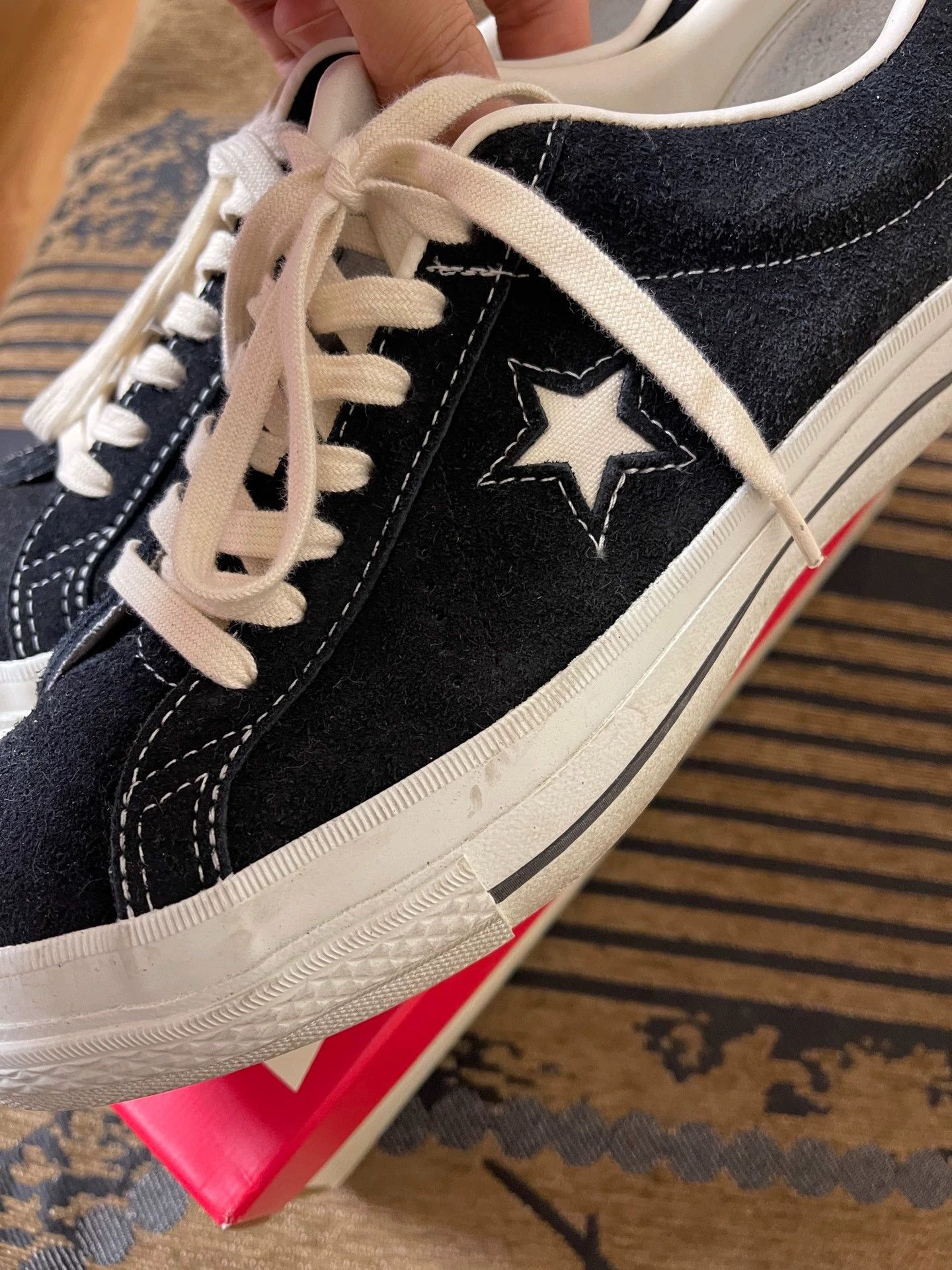 Converse Converse One Star J Vtg JPN Blk Suede & Nubuck US8 26.5 Size US 8 / EU 41 - 2 Thumbnail