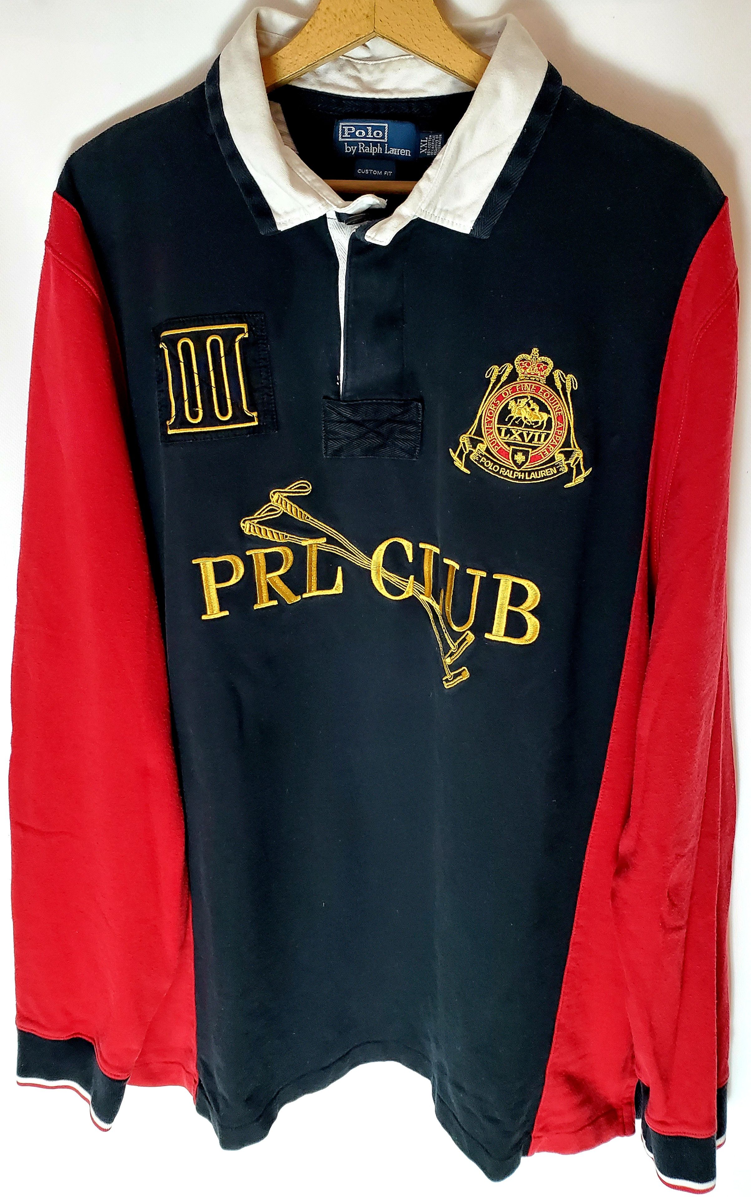 Polo Ralph Lauren × Ralph Lauren × Vintage Polo Ralph Lauren VTG Rugby Big Pony Long Sleeves Rare XXl Size US XXL / EU 58 / 5 - 1 Thumbnail
