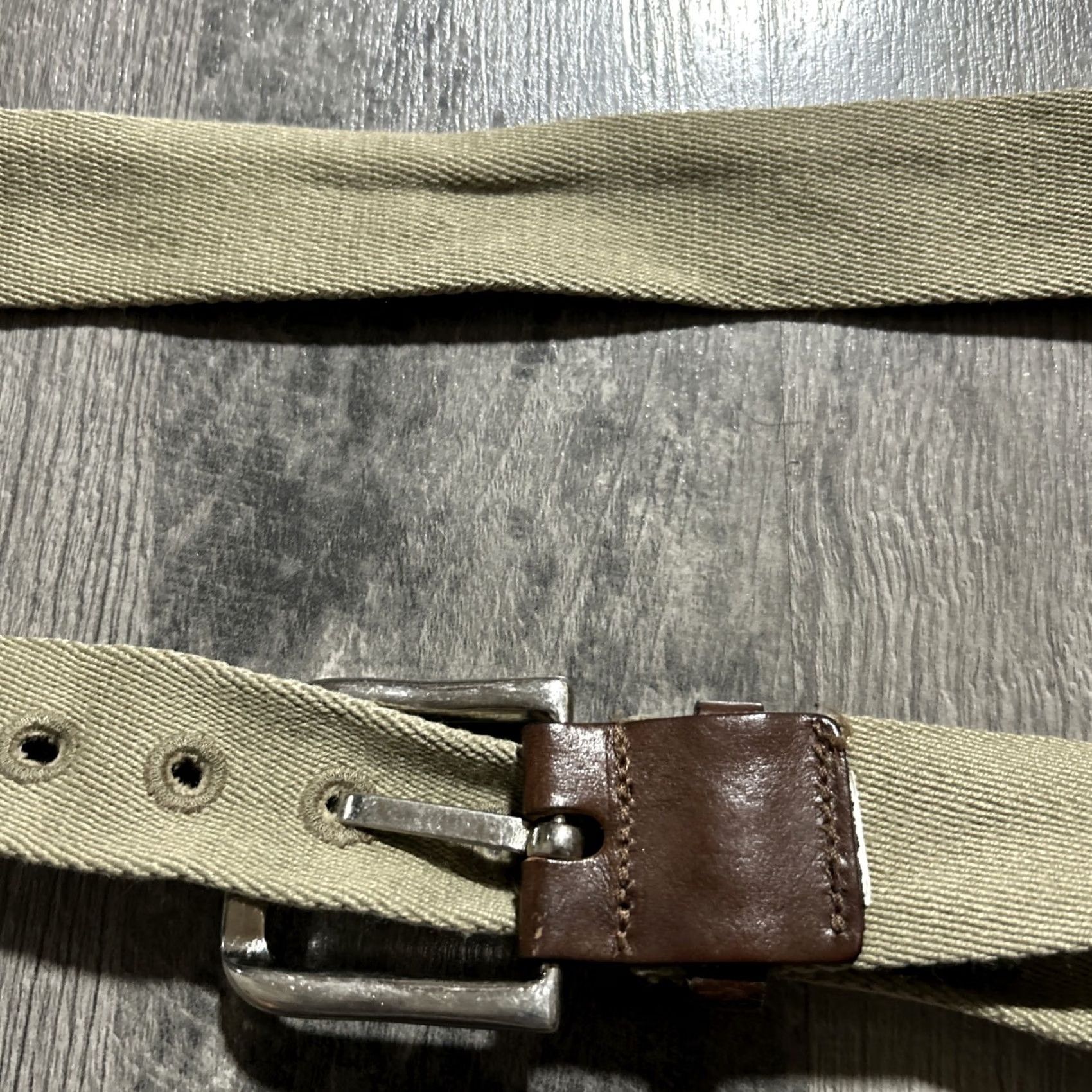 Tommy Hilfiger Tommy Hilfiger Belt Men 42 Multicolor Canvas Ribbon Silver Buckle Golf Belt Logo Size 42 Mens Size 42 - 3 Thumbnail
