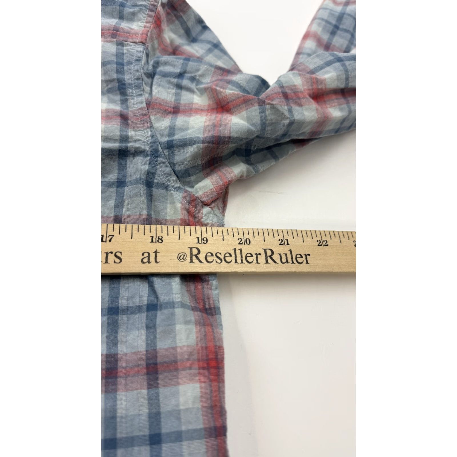 Vintage Columbia Shirt Mens Small Blue Red Plaid Long Sleeve Button Front Cotton Casual Shirt Size US S / EU 44-46 / 1 - 8 Thumbnail