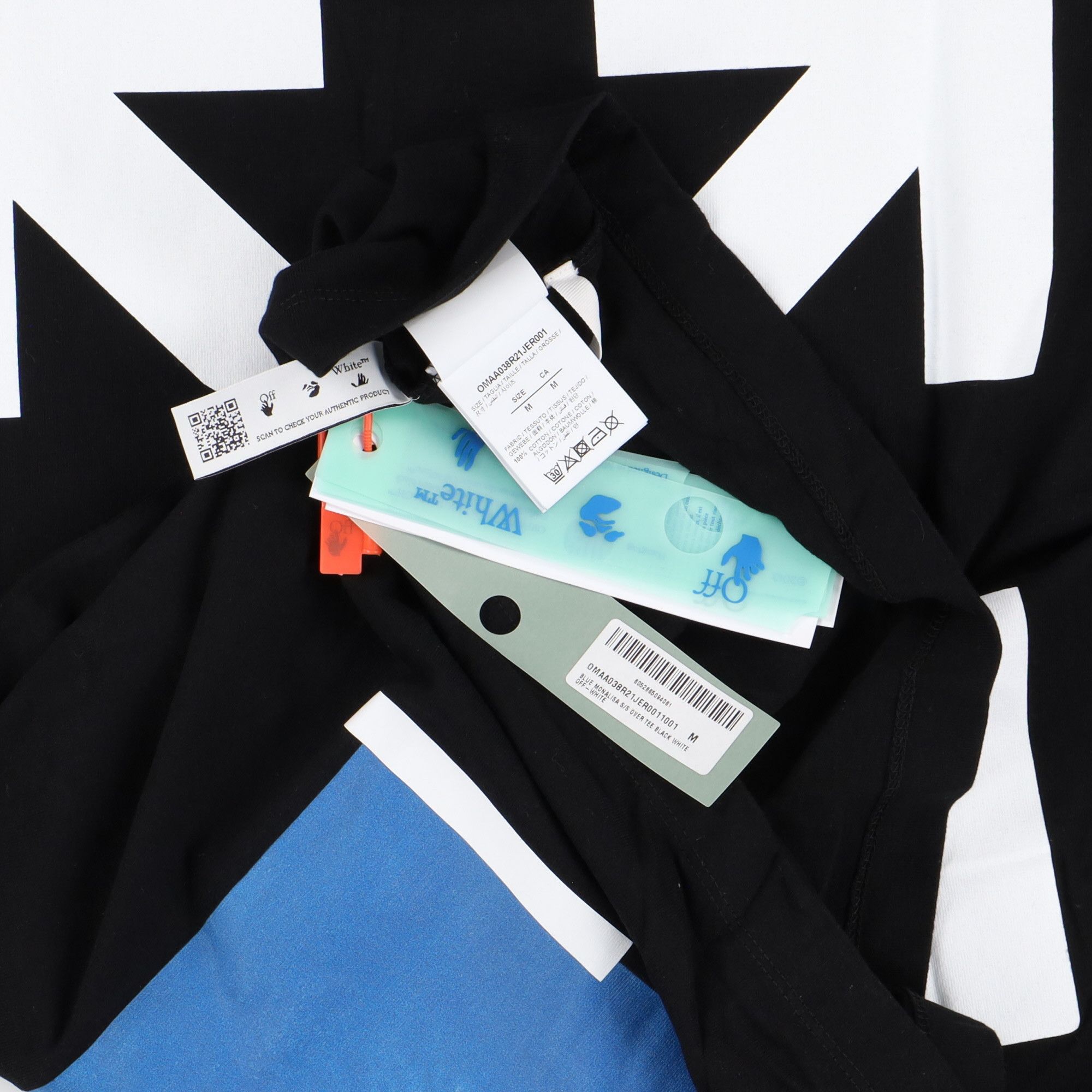 Off-White Black Mona Lisa Arrows Oversized T-Shirt Size US M / EU 48-50 / 2 - 7 Thumbnail