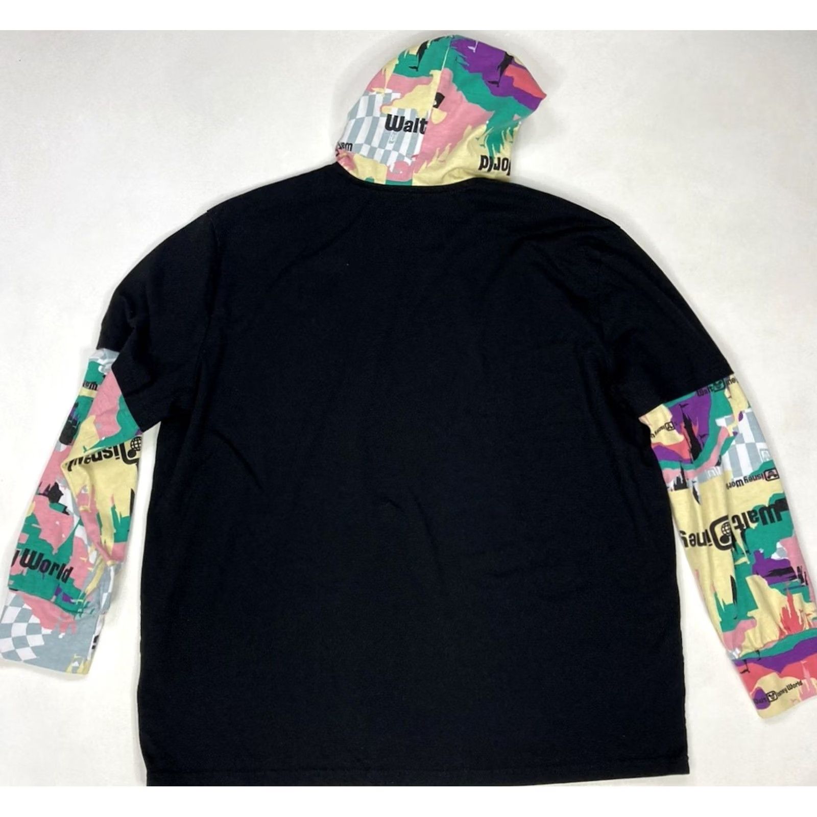 Disney VINTAGE Walt Disney World Lightweight Pullover Hoodie Men XL Black Size US XL / EU 56 / 4 - 3 Thumbnail