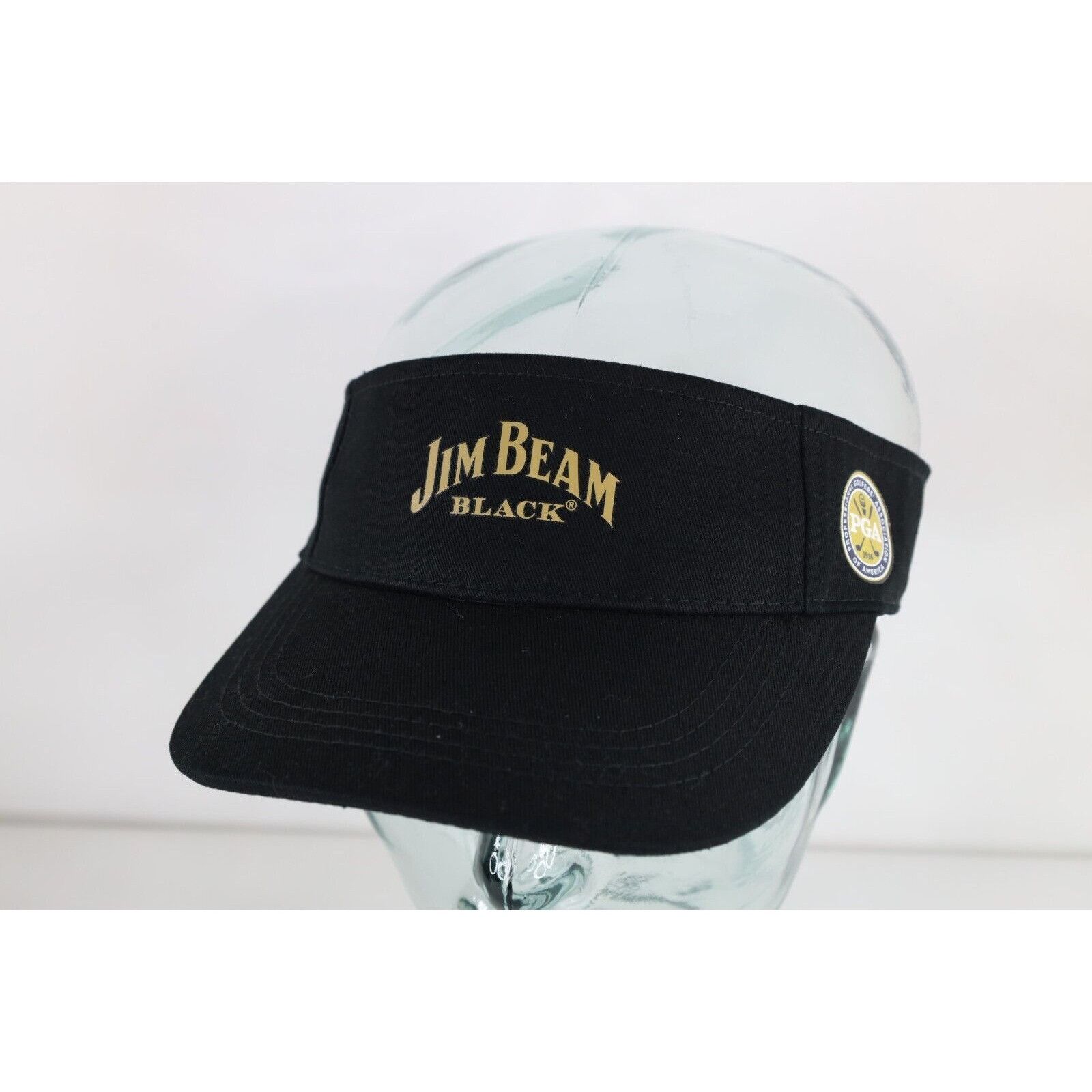 Vintage Streetwear Jim Beam Black PGA Tour Golfing Golf Visor Hat Size ONE SIZE - 1 Thumbnail