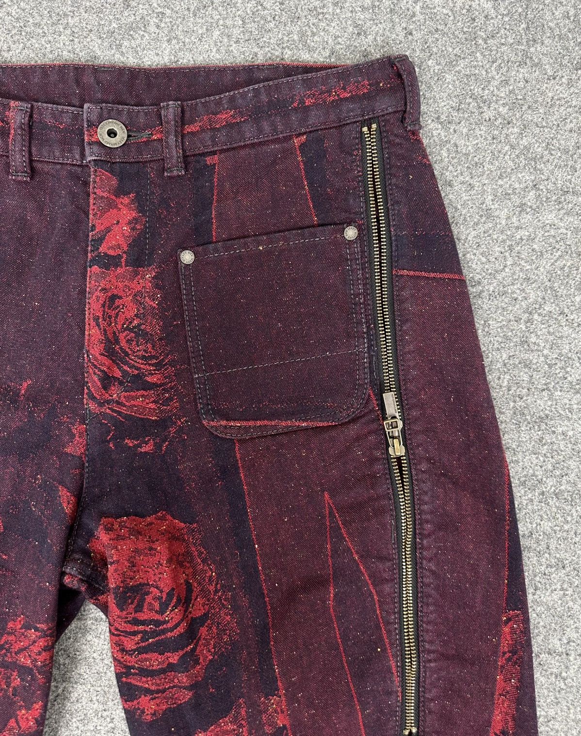 Issey Miyake Men - Archival 2005- Decorative Floral Dual Zip
