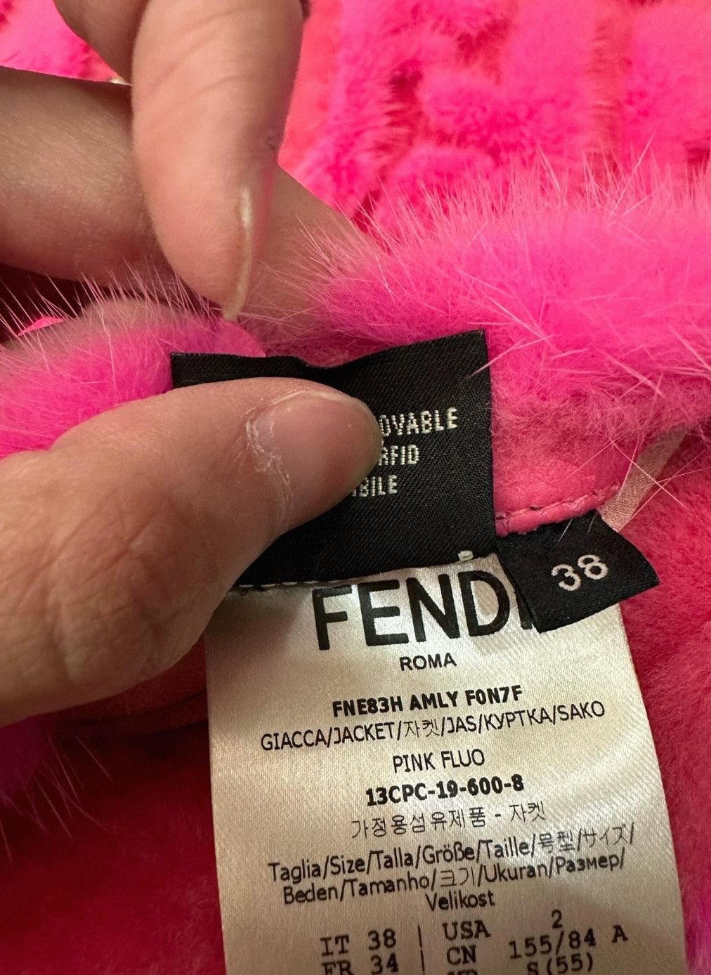 Fendi Fendi Coral Pink Mink Fur Jacket Size XS / US 0-2 / IT 36-38 - 6 Thumbnail