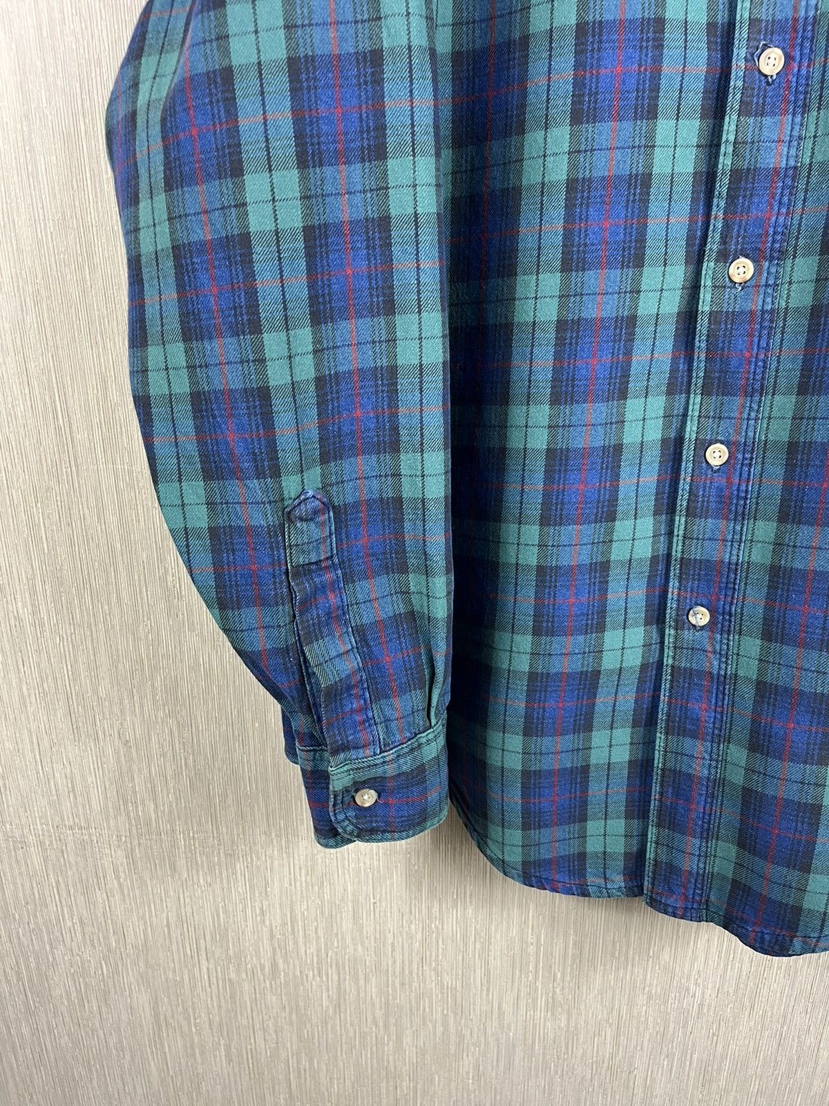 Flannel × L.L. Bean Vintage LL Bean plaid tartan flannel shirt USA with pocket Size US L / EU 52-54 / 3 - 7 Thumbnail