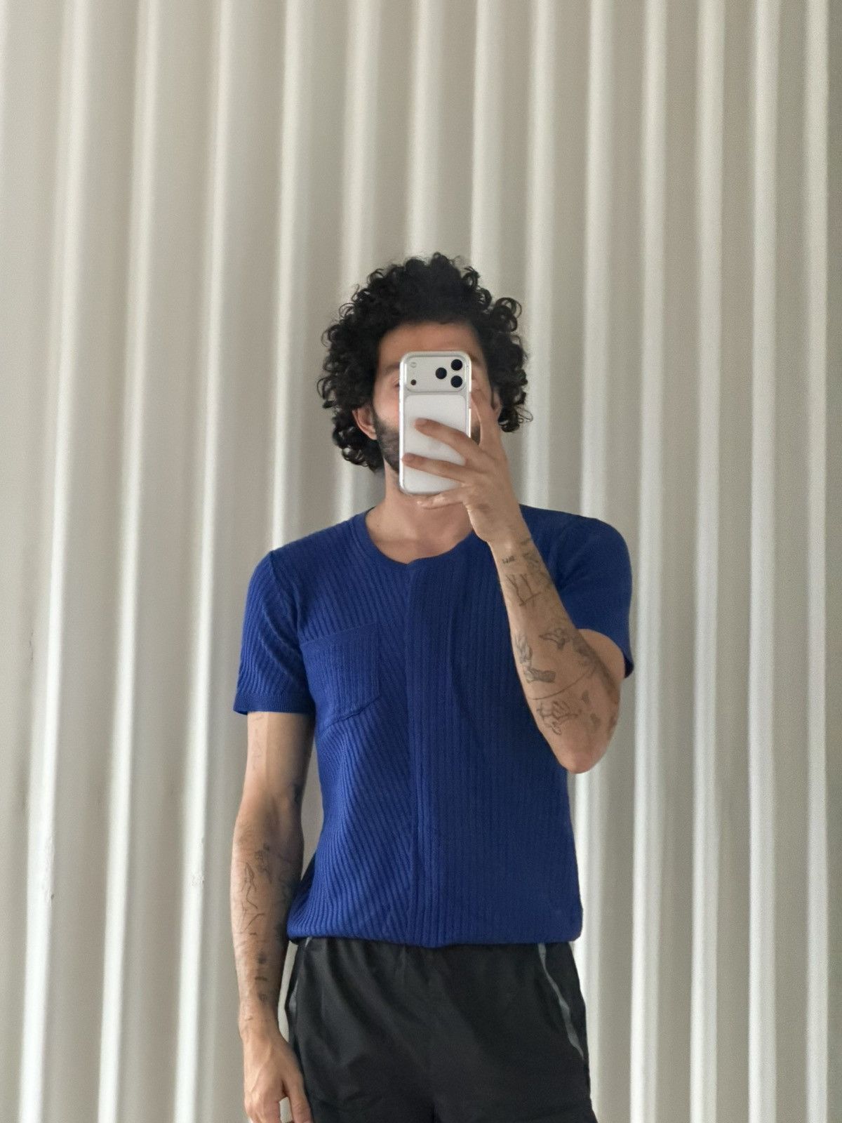 Other La Perla Ribbed Knit Tee Blue (Size M) Size US M / EU 48-50 / 2 - 1 Thumbnail
