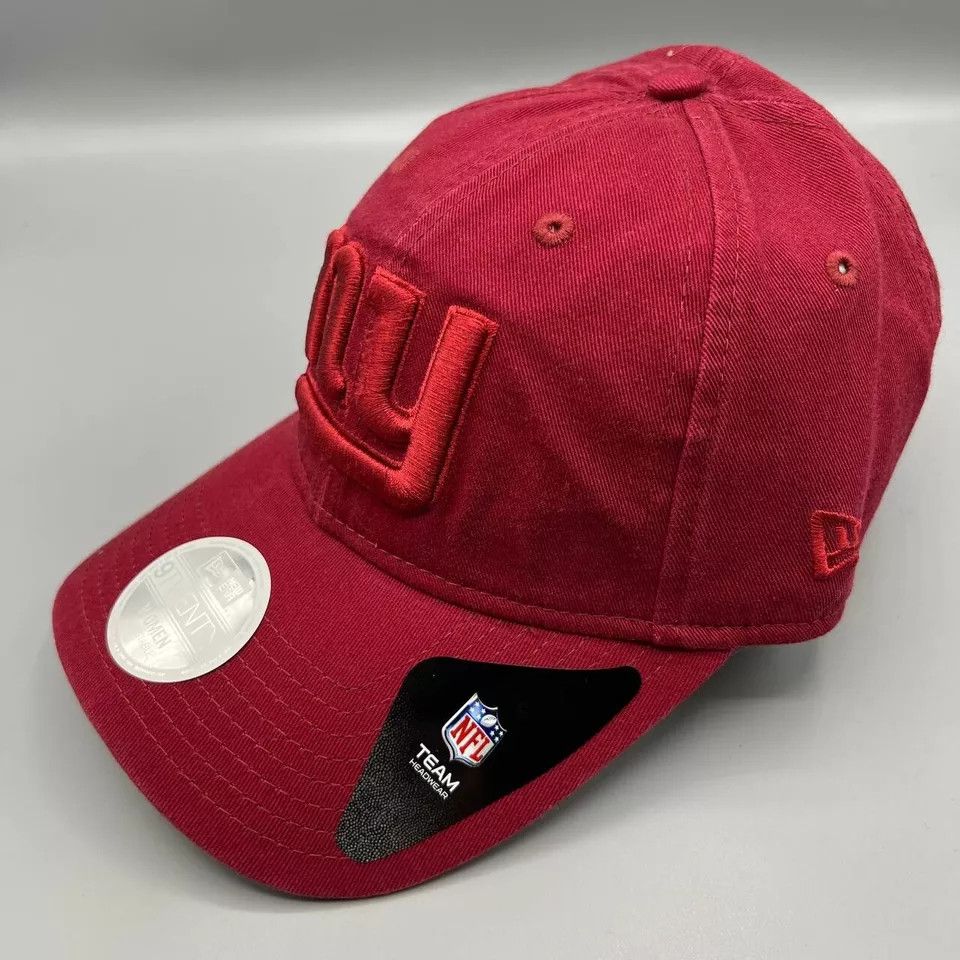 New Era New York Giants Hat Women Red Strap Back Cap New Size ONE SIZE - 2 Thumbnail
