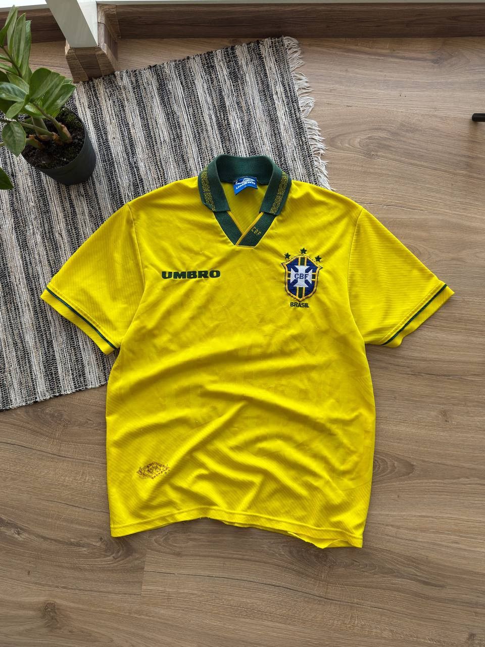 BRAZIL UMBRO 1993 HOME FOOTBALL SHIRT SOCCER JERSEY VINTAGE