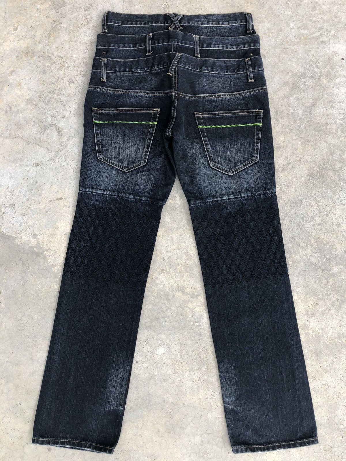 PPFM PPFM Double Waist Distressed Denim Punk Style Size US 31 - 2 Thumbnail