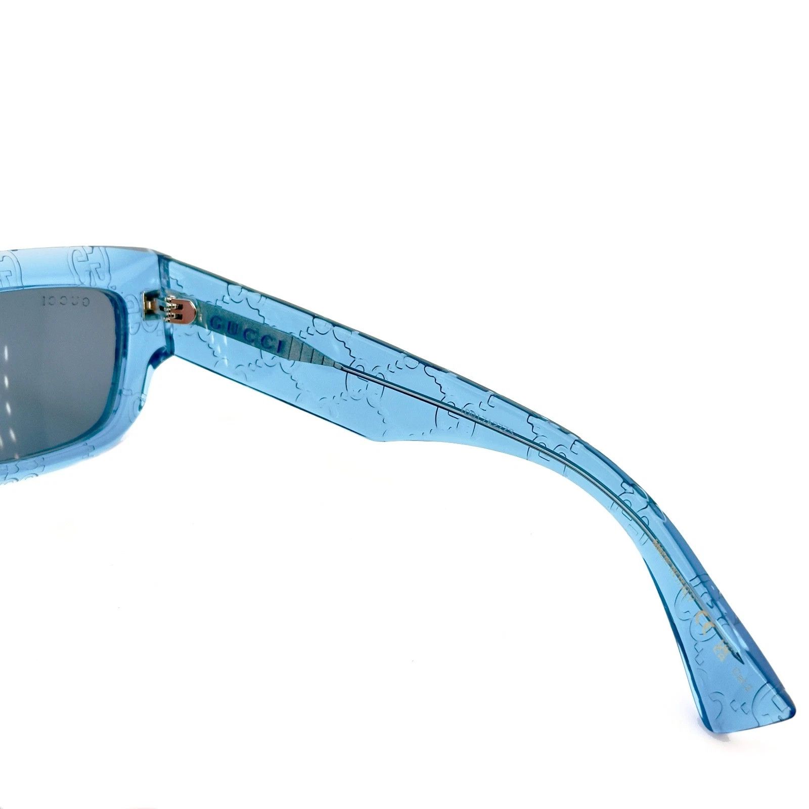 Gucci GUCCI GG1838S Crystal Blue Guccissima 1838 GG Sunglasses 010 Size ONE SIZE - 7 Thumbnail
