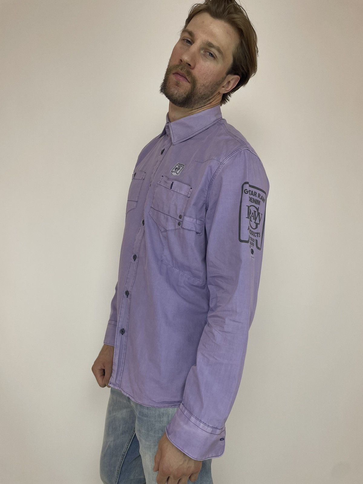 G-Star G-Star RAW WORK LAWRENCE SHIRT L/S Mens size 2XL Size US XXL / EU 58 / 5 - 6 Thumbnail