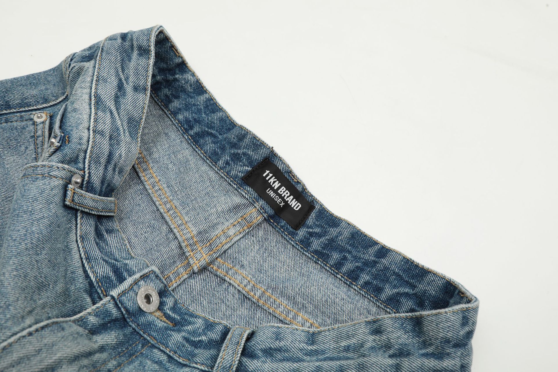Japanese Brand × Jean Men's simple retro blue American style washed flared jeans Size US 32 / EU 48 - 4 Thumbnail