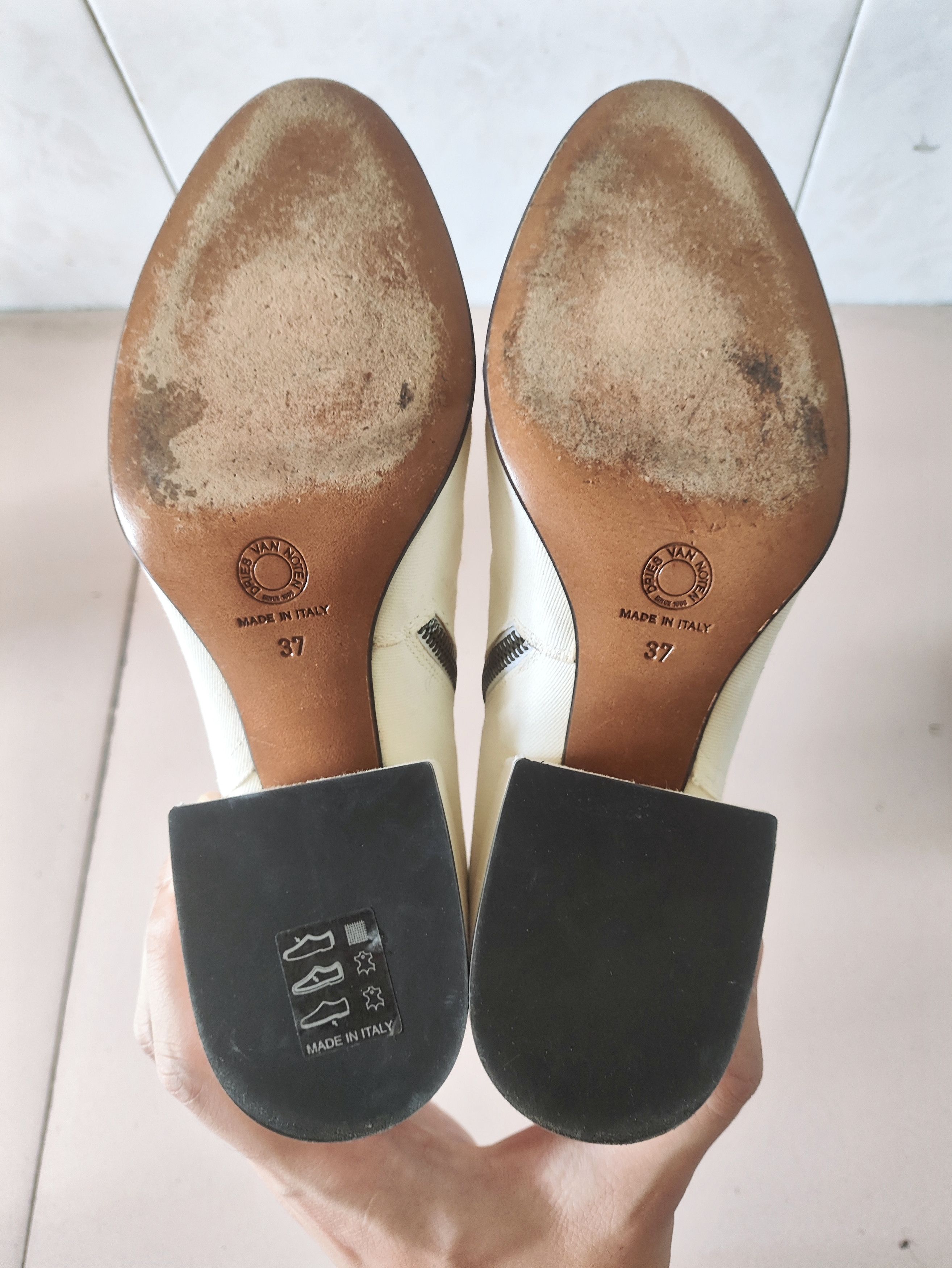 Dries Van Noten AW17 Runway cowhide heels Size US 7 / IT 37 - 6 Thumbnail