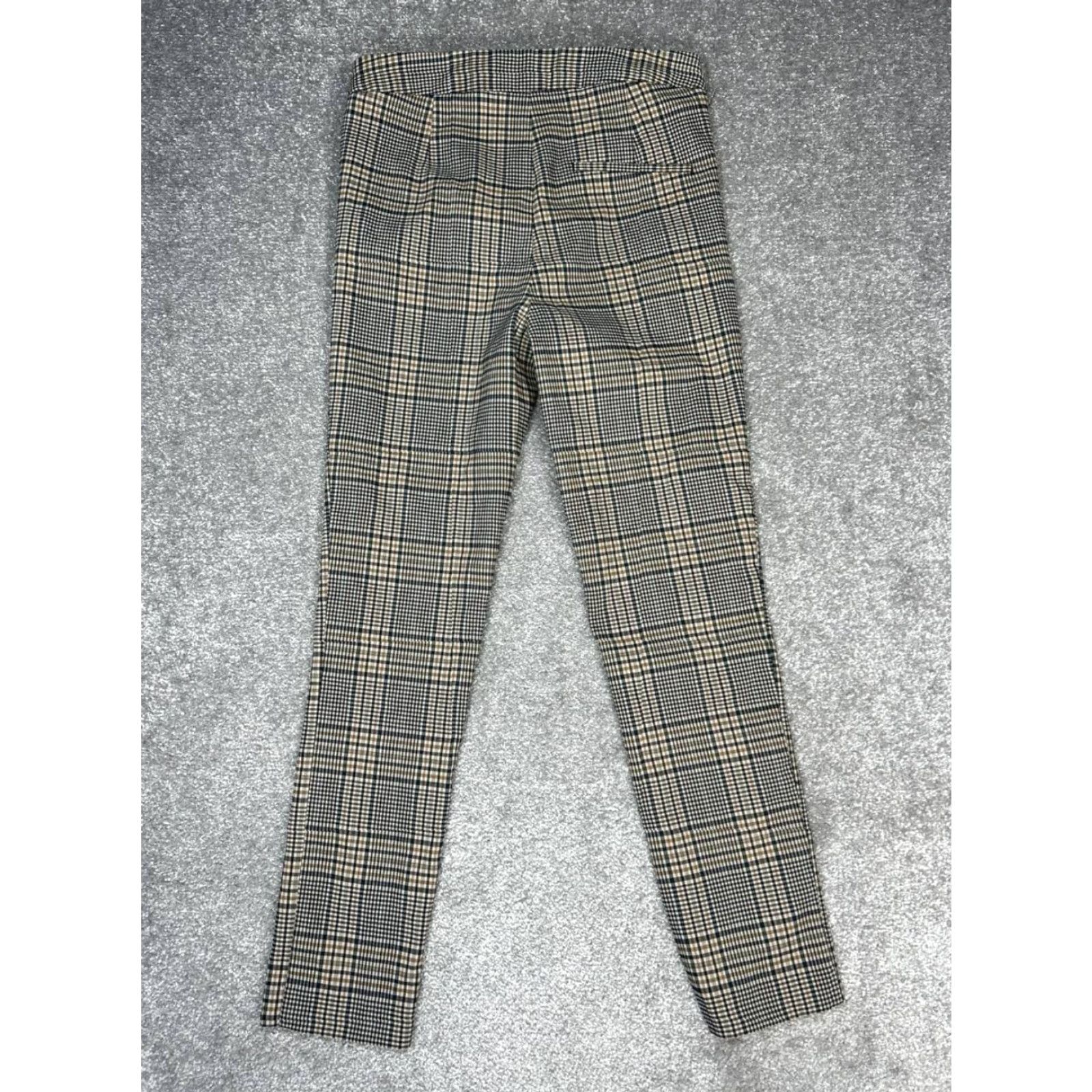 Zara Zara Dress Pants Womens M Multicolor Plaid Flannel Mid Rise Skinny Leg Dress Pants City Modern Casual Formal Size 32" / US 10 / IT 46 - 2 Thumbnail