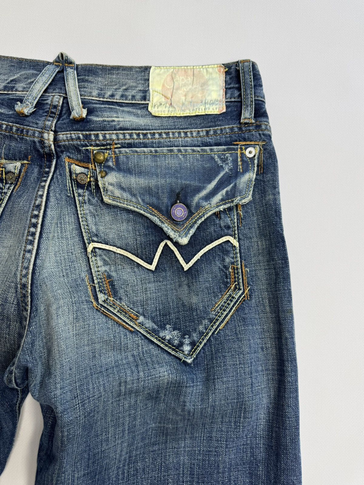 Japan Rags Japan Rags Vintage Wash Denim Japanese Archive Fit Y2K Size US 30 / EU 46 - 10 Thumbnail