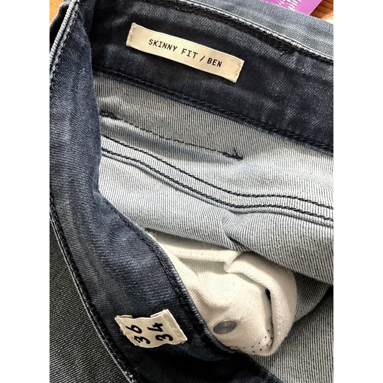 Jack & Jones VINTAGE Jack & Jones Skinny Fit Jeans 36x34 Denim Blue Men Regular 36 34 Jeans Mens Skinny Comfort Casual Solid 90s? Size US 36 / EU 52 - 3 Thumbnail