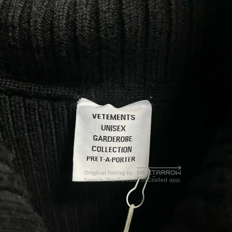 Vetements VETEMENTS Black Plain Collar Loose Zip Leisure Jacket Size US M / EU 48-50 / 2 - 2 Thumbnail