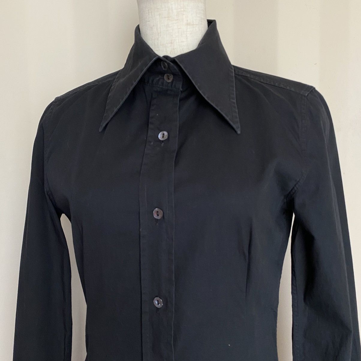Dolce & Gabbana DOLCE & GABBANA Black Fitted Shirt Size S / US 4 / IT 40 - 12 Thumbnail