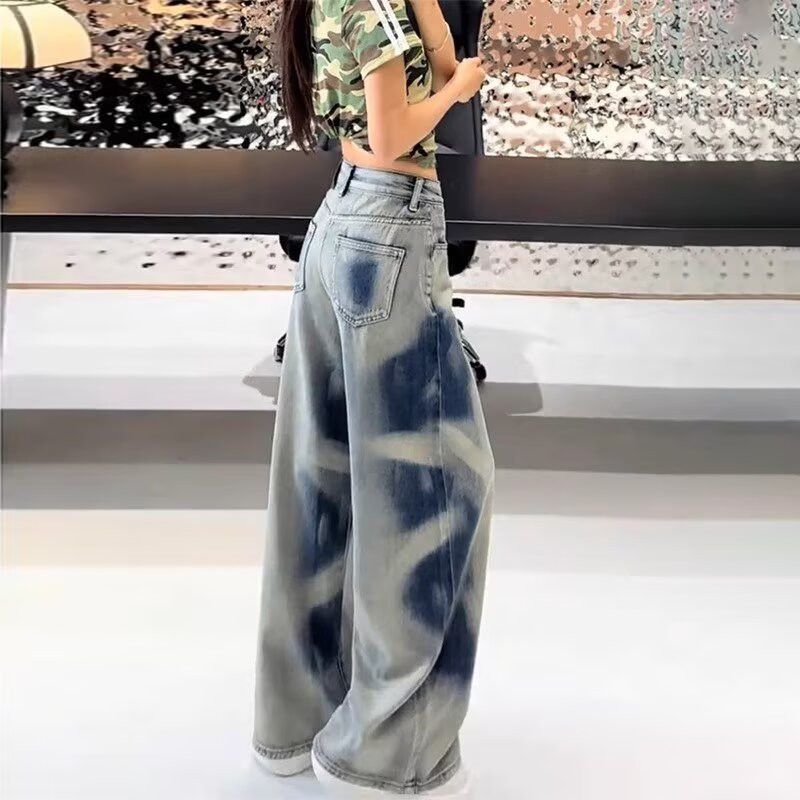Japanese Brand × Jean Retro straight tube loose tie dye jeans Size US 30 / EU 46 - 3 Thumbnail