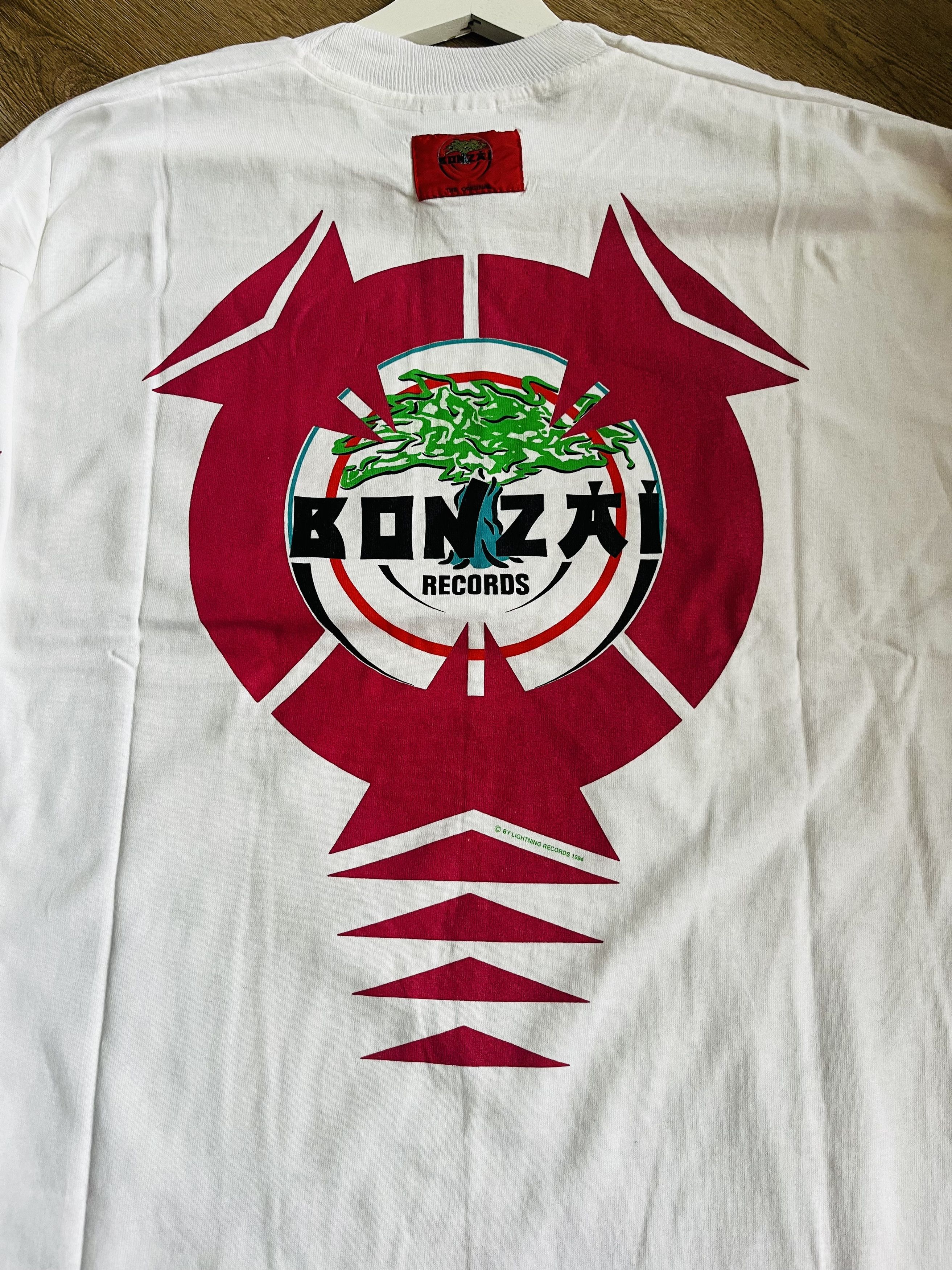 Other original RARE VINTAGE BONZAI RECORDS LONGSLEEVE (1990s) Size US XL / EU 56 / 4 - 12 Thumbnail