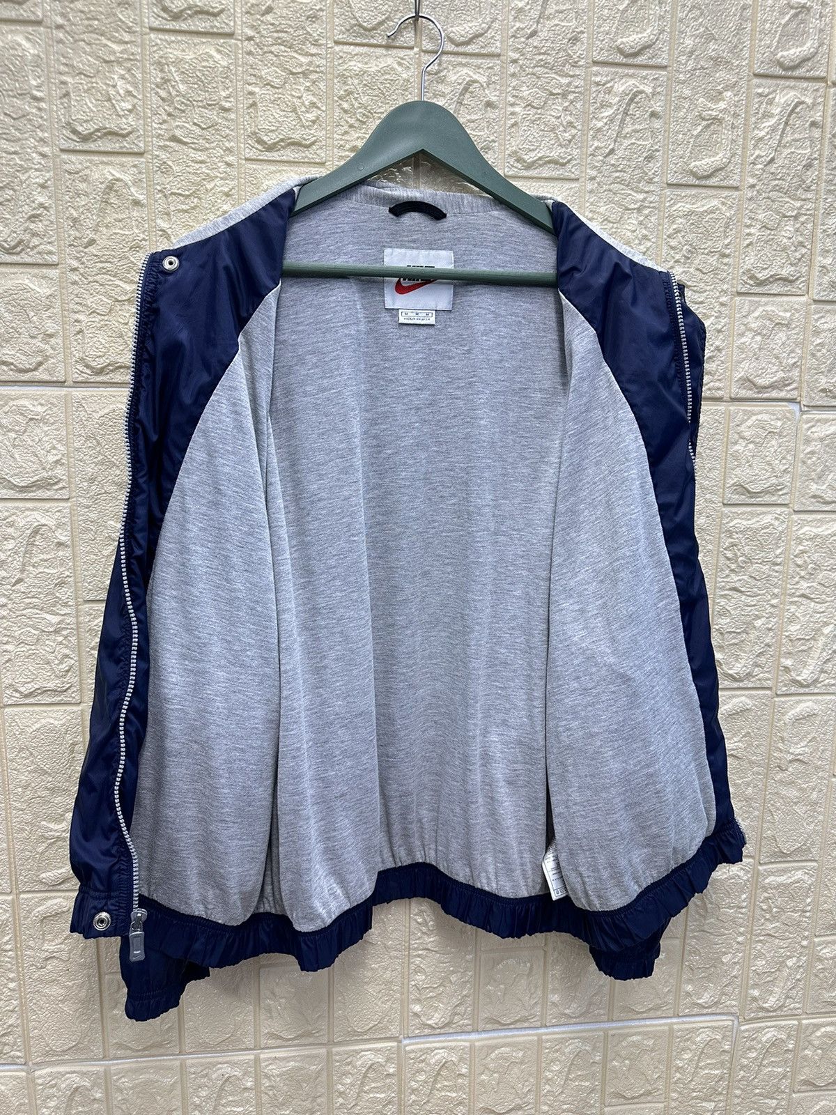 Nike × Vintage Vintage 90s Nike Swoosh Nylon Jacket MJ04 Size US M / EU 48-50 / 2 - 5 Thumbnail