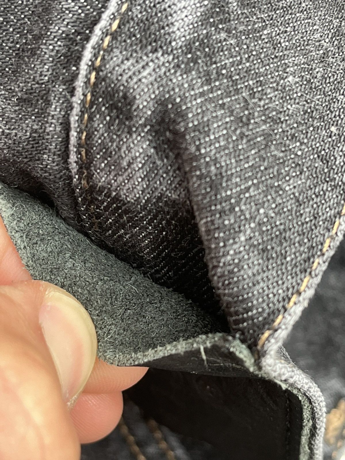 Gucci Selvedge Denim Black Leather tab Size US 34 / EU 50 - 13 Thumbnail