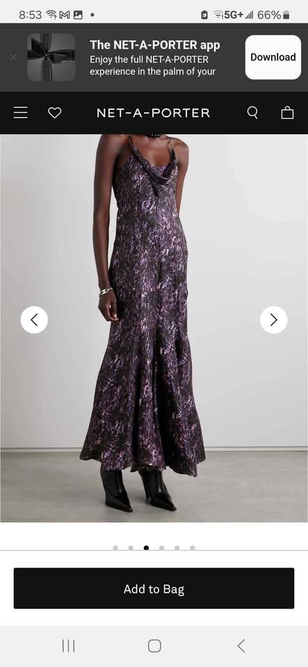 Isabel Marant Isabel Marant purple print maxi dress US 6 Size S / US 4 / IT 40 - 1 Thumbnail