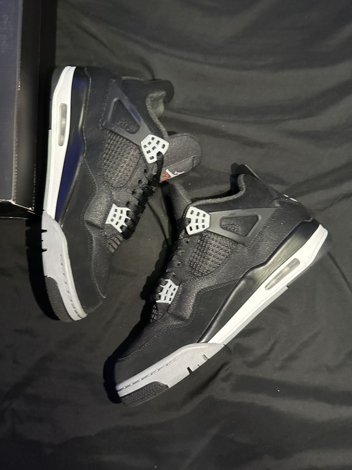 Jordan Brand Jordan 4 black canvas 🥷 Size US 10.5 / EU 43-44 - 3 Thumbnail
