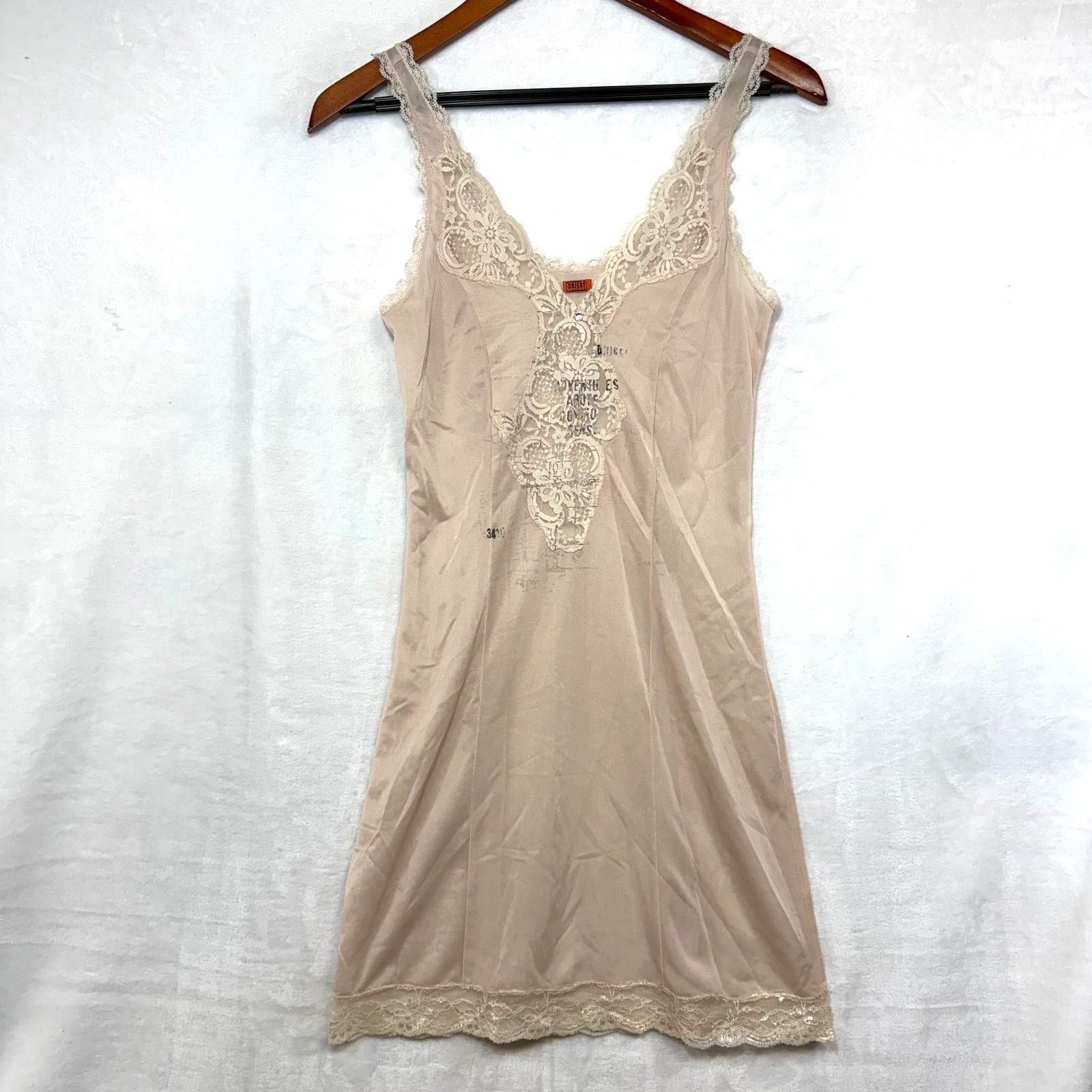 Other RARE Object Collectors Item Small Lace Pink Slip Dress Art Size S / US 4 / IT 40 - 1 Thumbnail