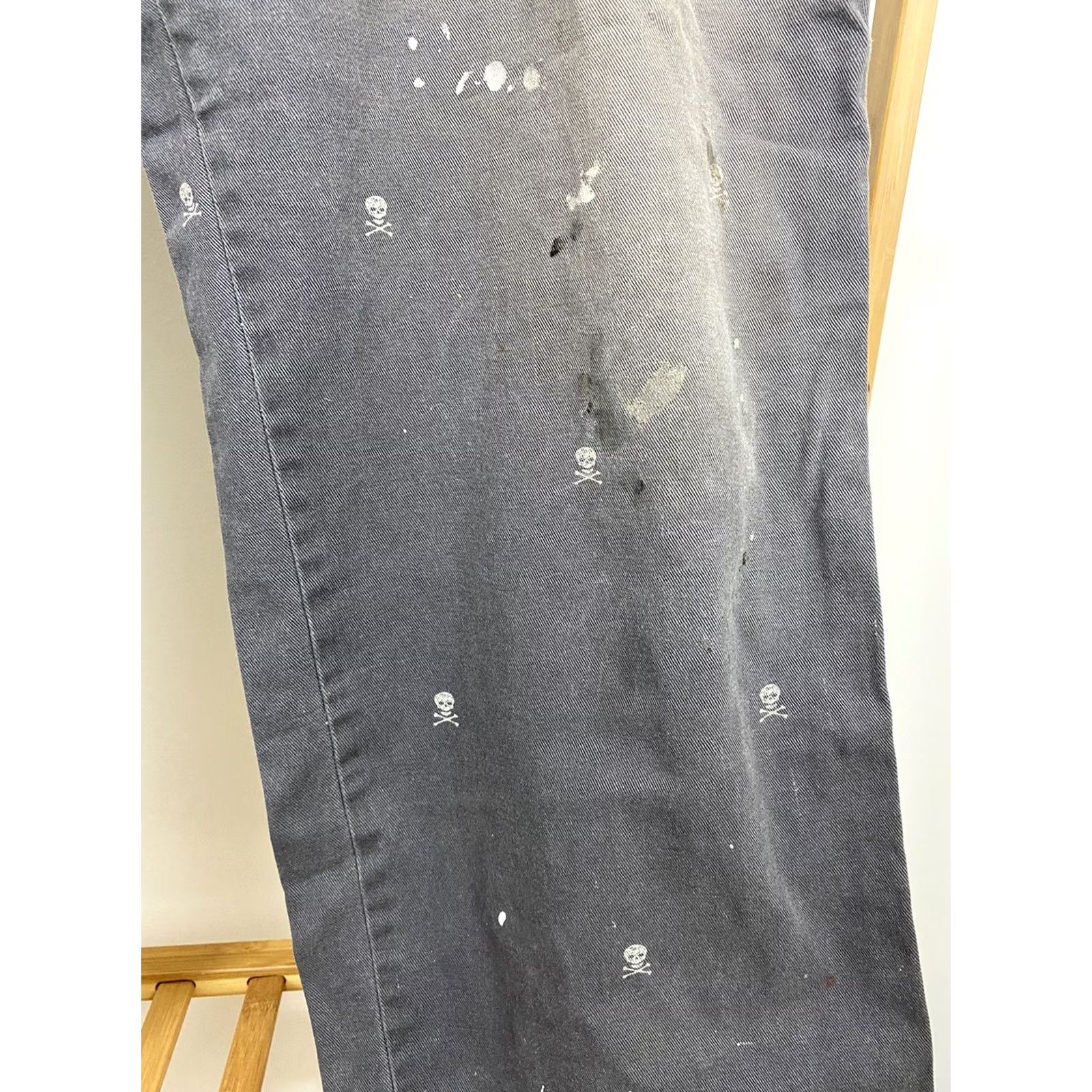 Vintage VINTAGE GH Bass & Co Pants Men 36x32 Charcoal Skate Chino Fading Distressed Crossbones Gradient Sun AOP 90s Size US 36 / EU 52 - 5 Thumbnail