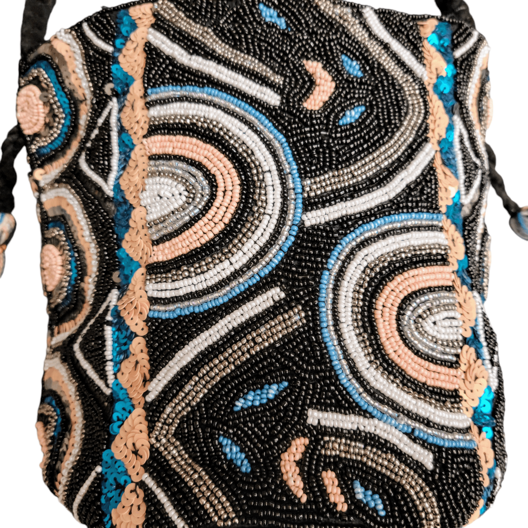 Sam Edelman Sam Edelman Multi Color Beaded Bucket Bag Crossbody Size ONE SIZE - 3 Thumbnail