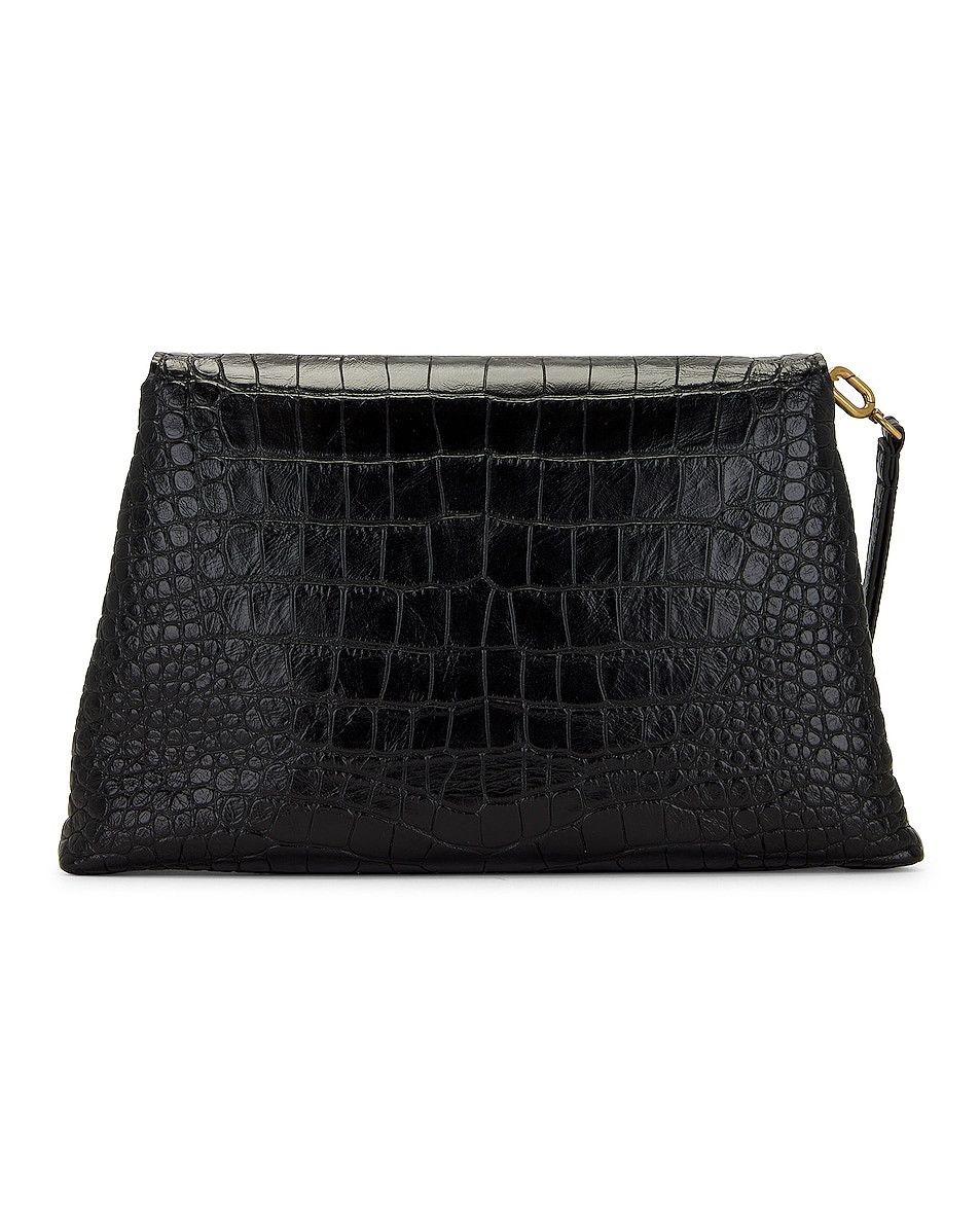 Balenciaga o1mt1gz0325 Size: OS / Crush Medium Pouch Crocodile Size ONE SIZE - 3 Thumbnail