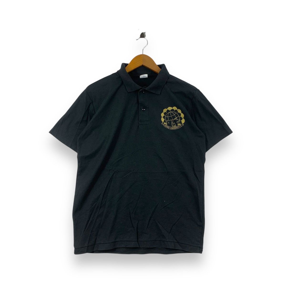 Vintage AZABU UNIVERSITY JAPAN Private Collegiate Staff Polo Tee Size L / US 10 / IT 46 - 3 Thumbnail