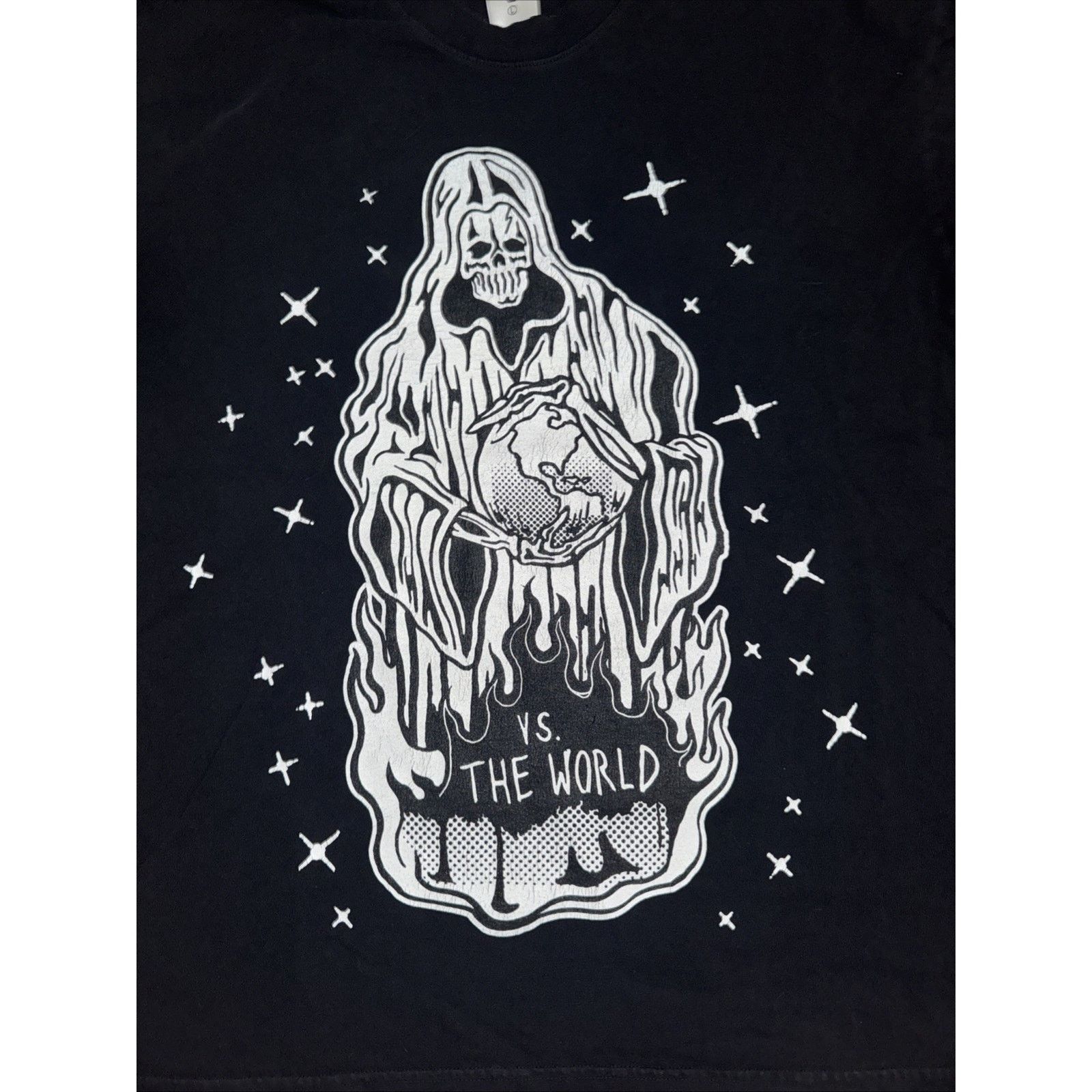 Warren Lotas Warren Lotas “VS The World” Graphic T-Shirt Black L 22x27 Size US L / EU 52-54 / 3 - 2 Thumbnail
