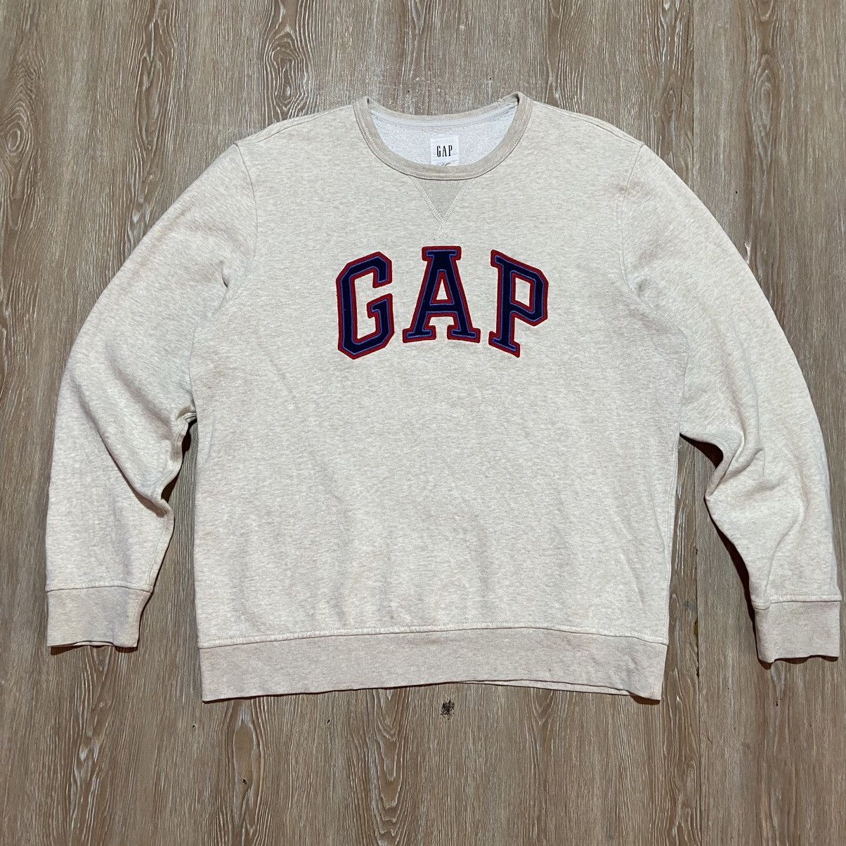 image of Gap Biglogo Sweatshirt in Beige, Men's (Size Large)